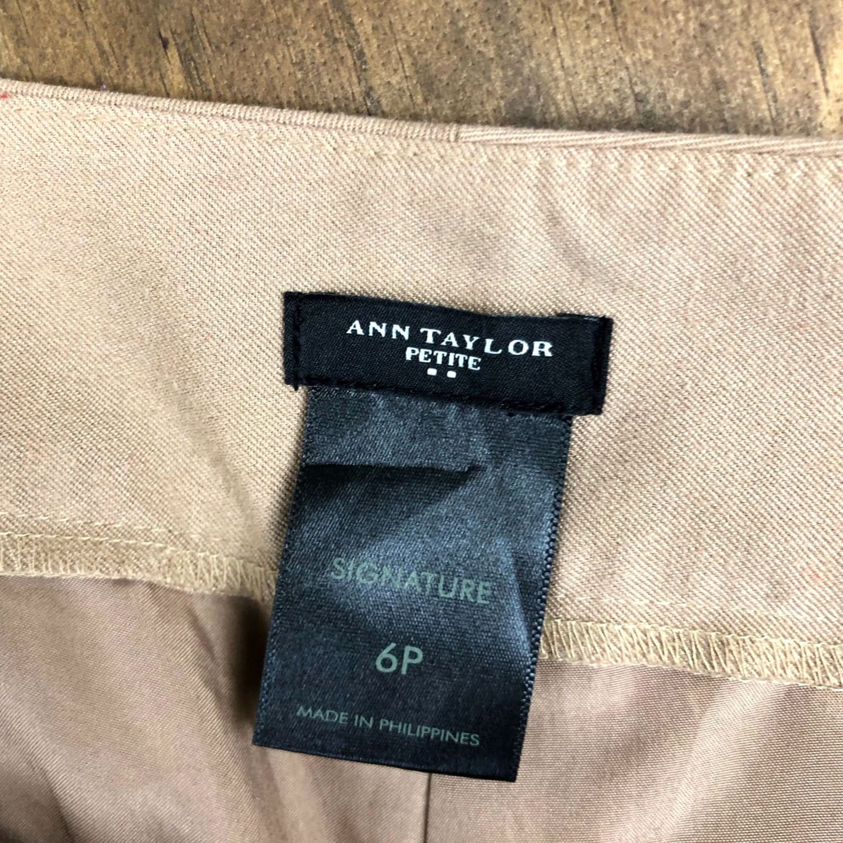 Ann Taylor Ann Taylor LOFT Dress Pants Brown Petite Signature Lined Wool Blend Stretch 6P Women’s Pants Buttery with 6P size Size 28" / US 6 / IT 42 - 5 Thumbnail