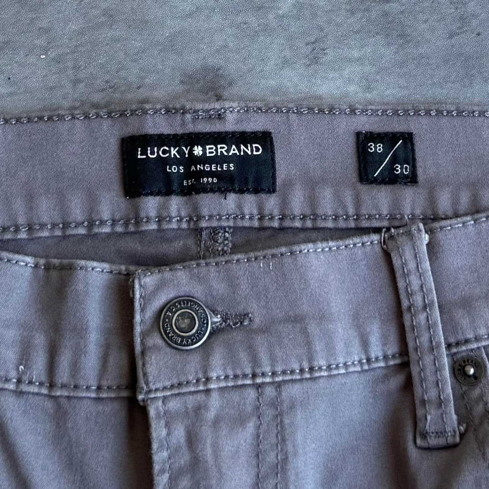 Japanese Brand × Lucky Brand Vintage Y2K Wolf Grey Lucky Brand Essential Casual Pants Size US 38 / EU 54 - 4 Thumbnail