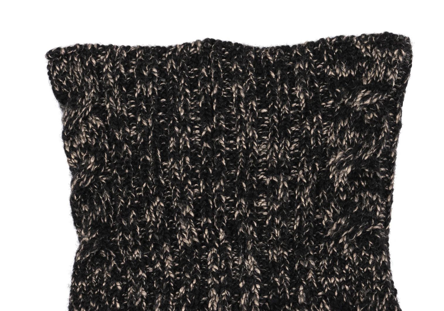 Yohji Yamamoto Yohji Yamamoto Wool Neck Warmer Black Beige Size ONE SIZE - 2 Thumbnail