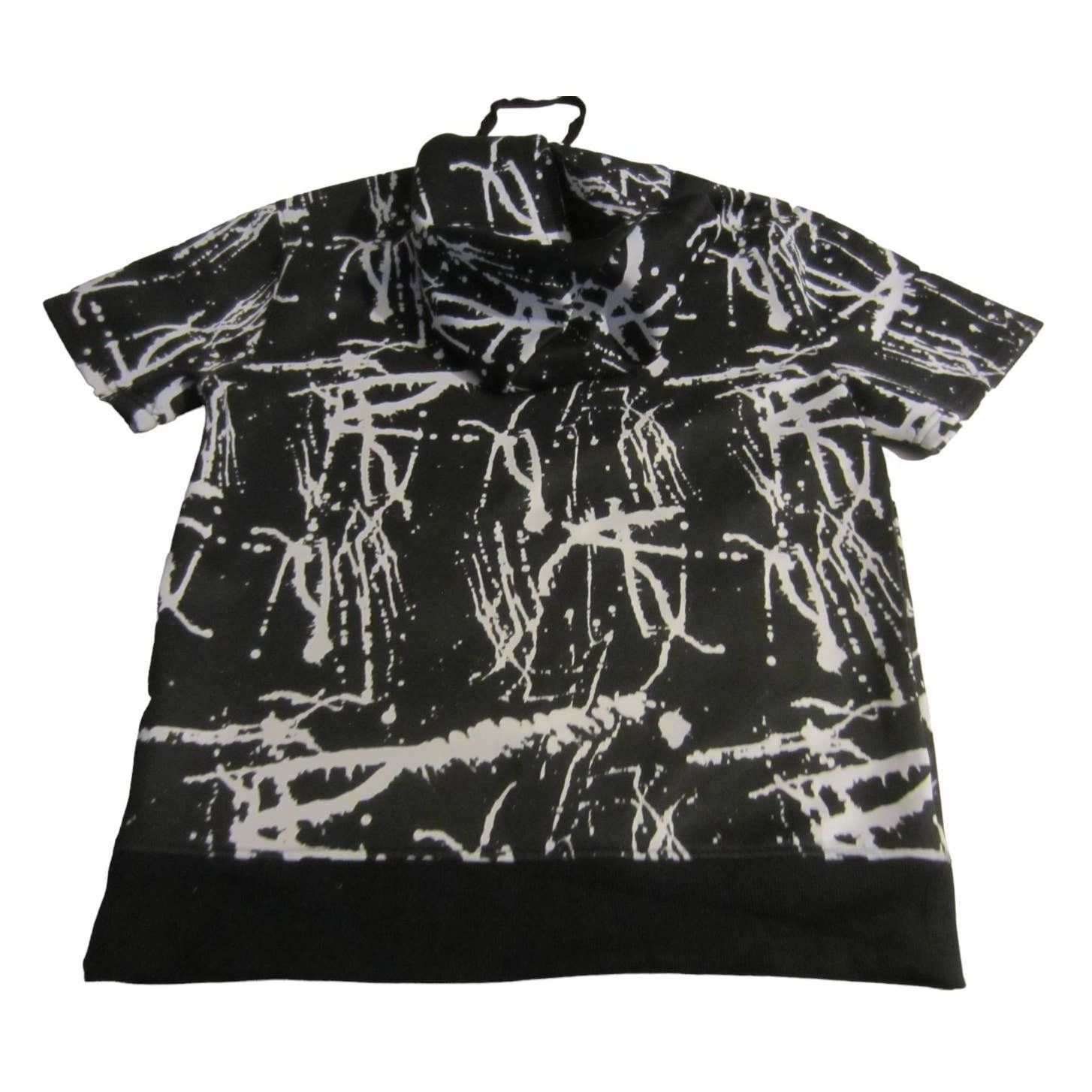 Other 1738 Original Brand Hoodie Tee Black White Splatter Print S Size US S / EU 44-46 / 1 - 10 Thumbnail