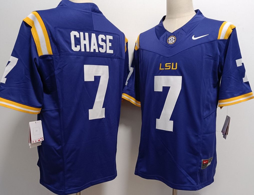 Other Men's LSU Tigers 7 Ja'Marr Chase Purple Jerseys Size US S / EU 44-46 / 1 - 1 Thumbnail