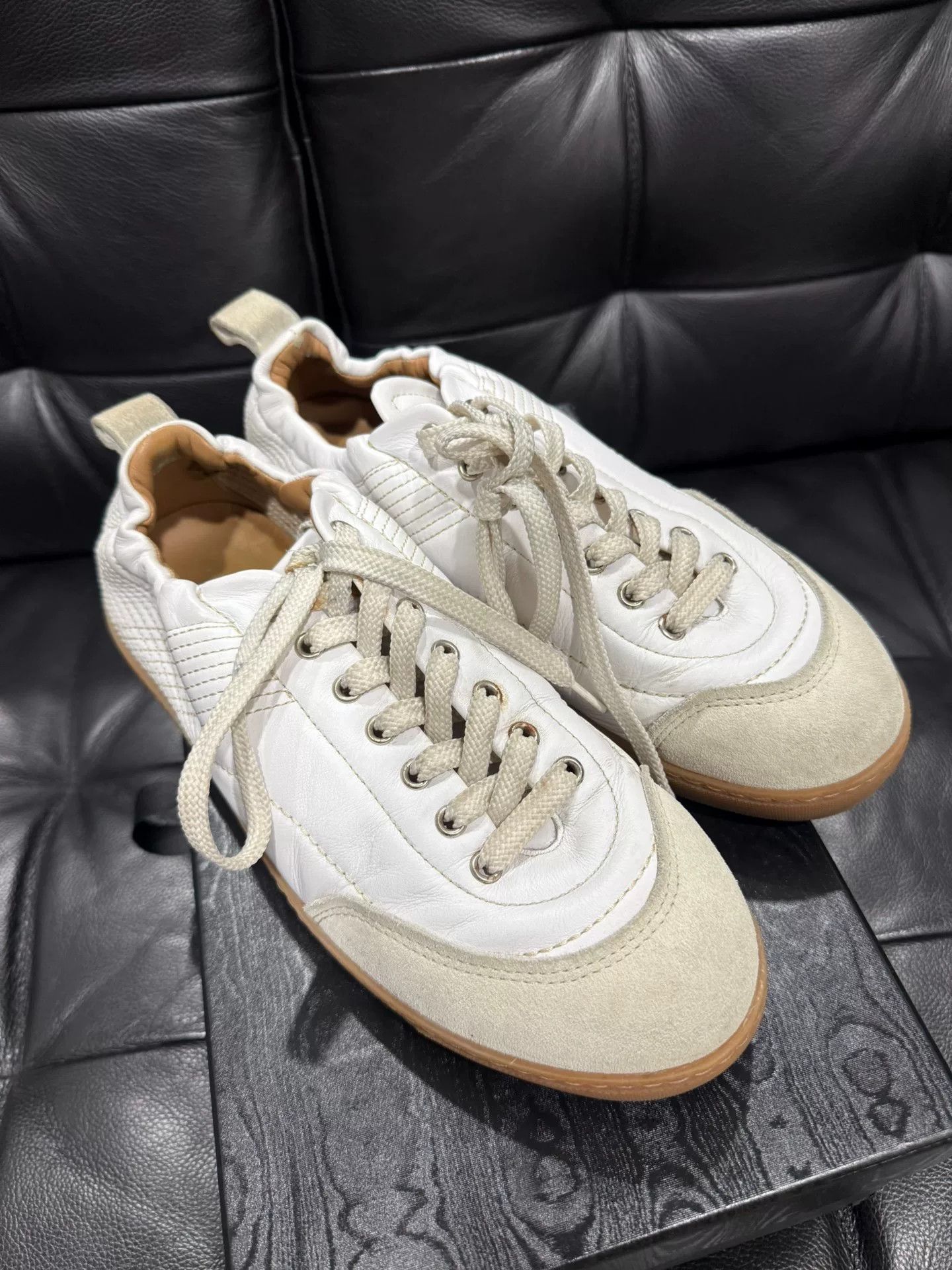 Dries Van Noten Dries Van Noten Leather Sneakers Size US 10 / EU 43 - 1 Thumbnail