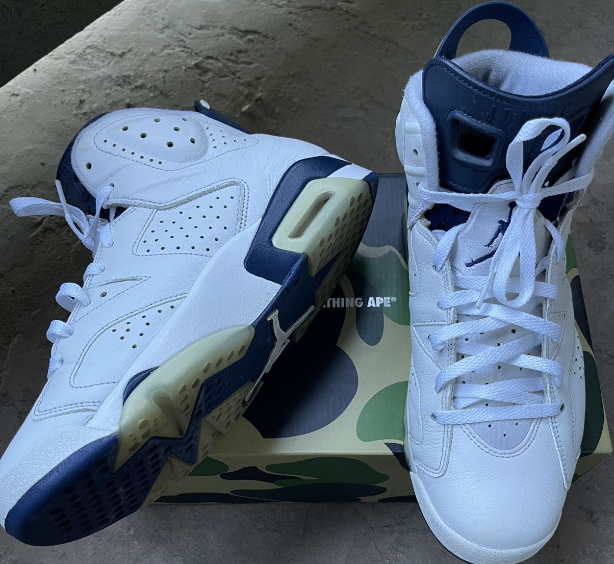 Jordan Brand Nike Air Jordan Midnight Navy 6’s Retro Men’s Size 12. Size US 12 / EU 45 - 3 Thumbnail