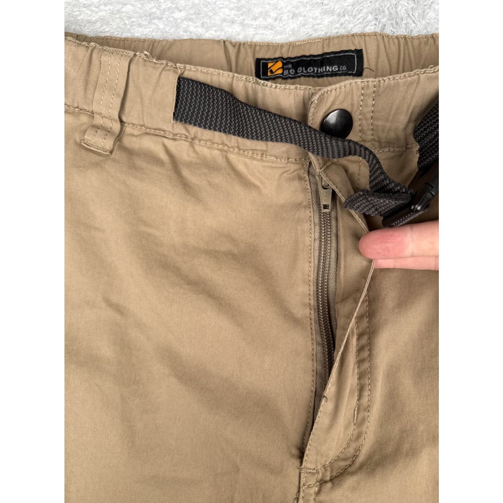 Vintage BC Clothing Pants Mens XXL x 30 Khaki Convertible Cargo Zip Off Hiking Outdoor Size US 39 - 5 Thumbnail