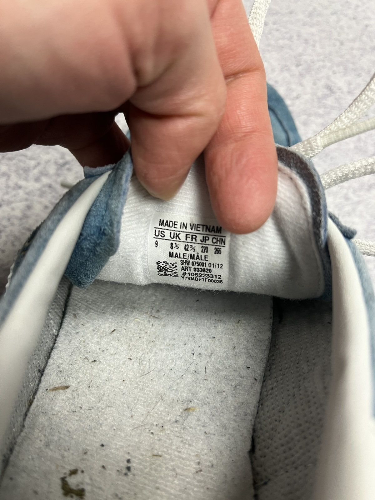 Adidas × Vintage Vintage 2012 Adidas Spezial Y2k Blue Sneakers Streetwear Size US 9 / EU 42 - 13 Thumbnail