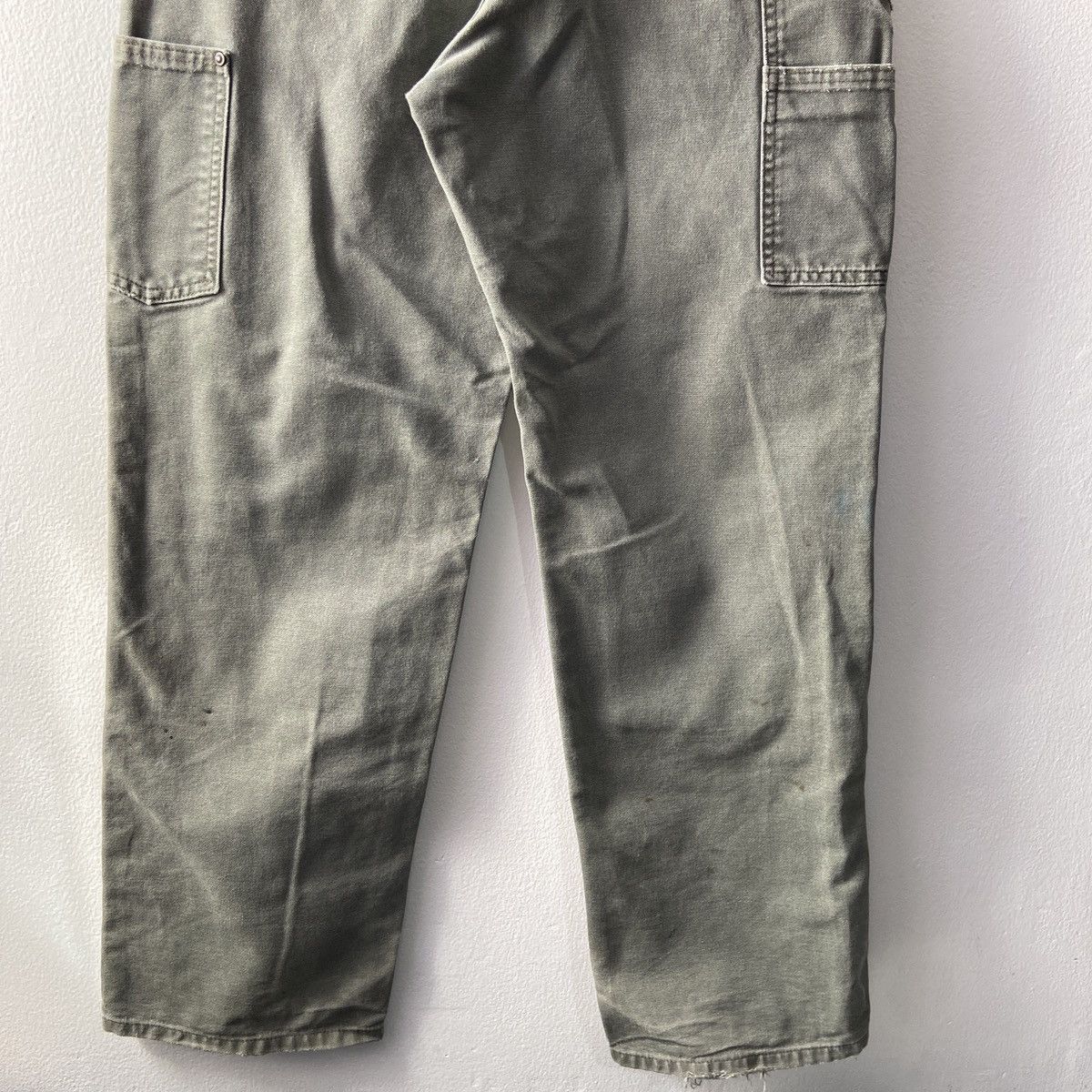 Carhartt × Vintage Distressed Faded Vintage Carhartt Double Knee Moss Green Size US 30 / EU 46 - 3 Thumbnail