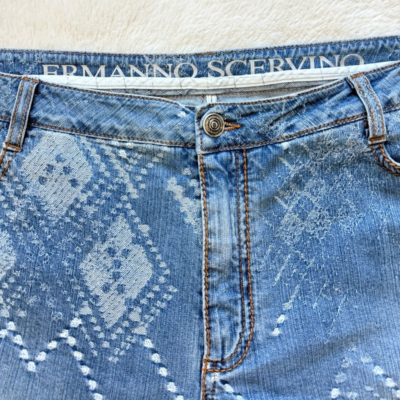 Ermanno Scervino Ermanno Scervino women crop jeans pants size 48 IT or 12 US Size 34" / US 12 / IT 48 - 2 Thumbnail