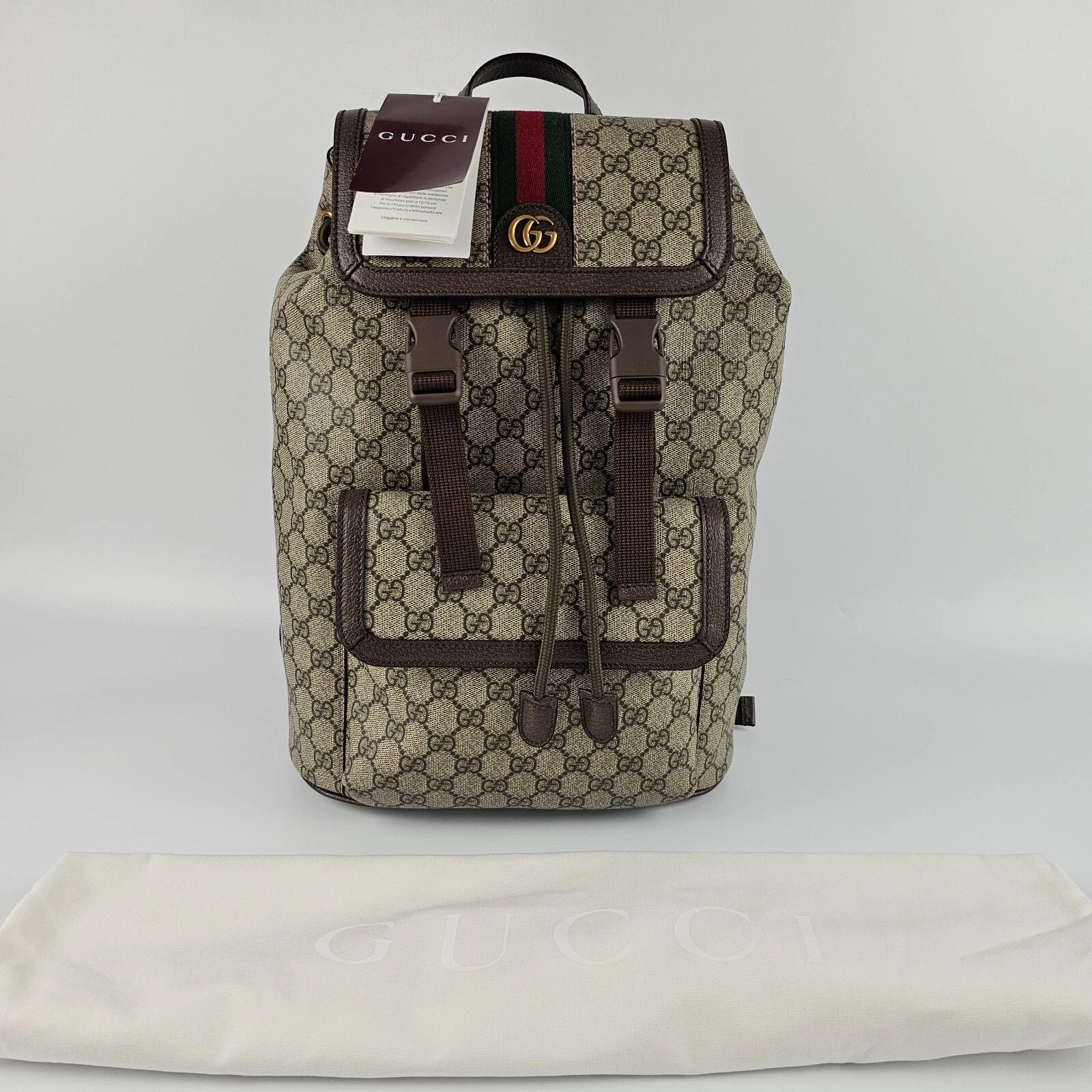 Gucci GUCCI Ophidia Small GG Canvas Backpack New/Authentic Size ONE SIZE - 2 Thumbnail