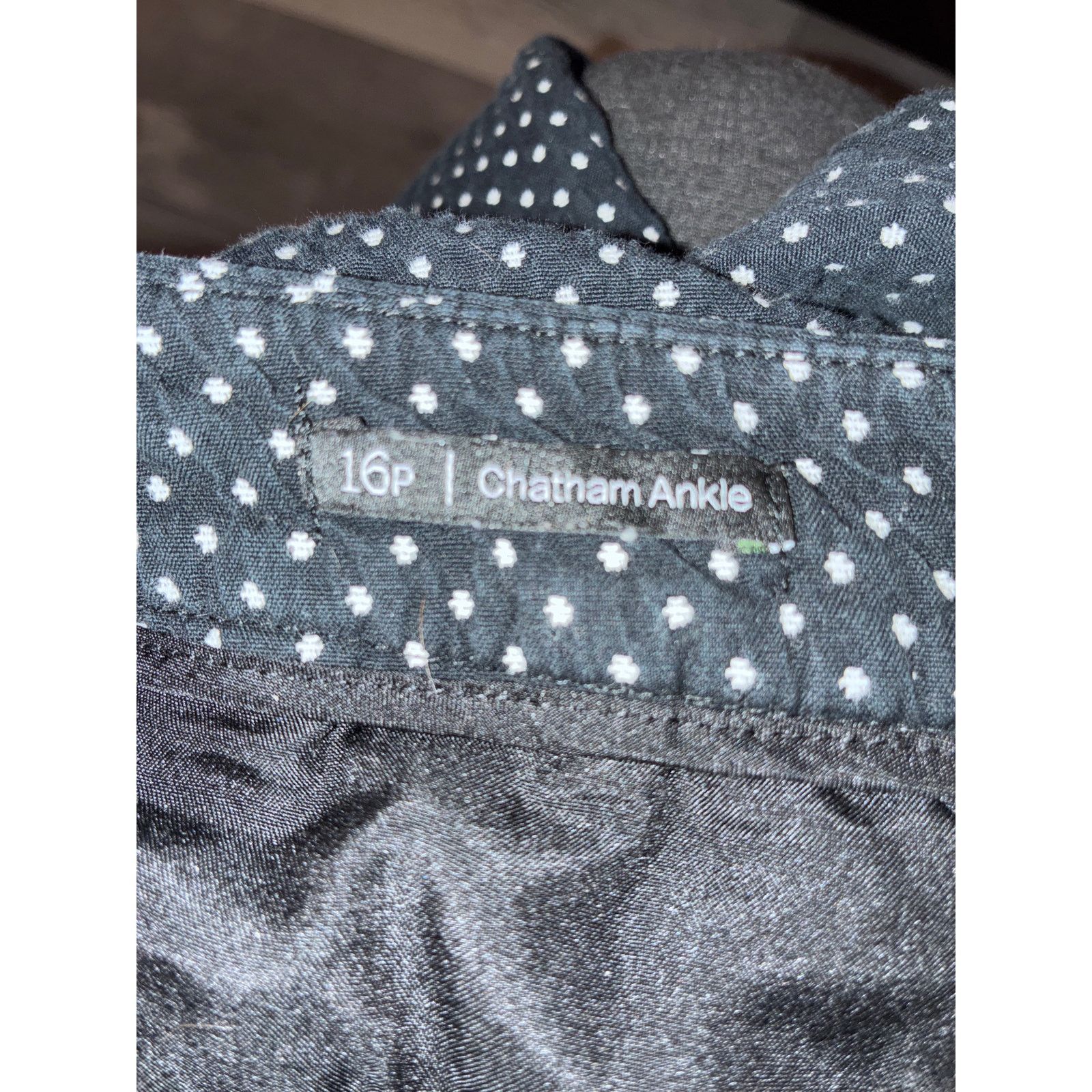Robert Talbott Talbots Chatham Ankle black and white polka dots size 16P Size 38" / US 16 / IT 52 - 7 Thumbnail