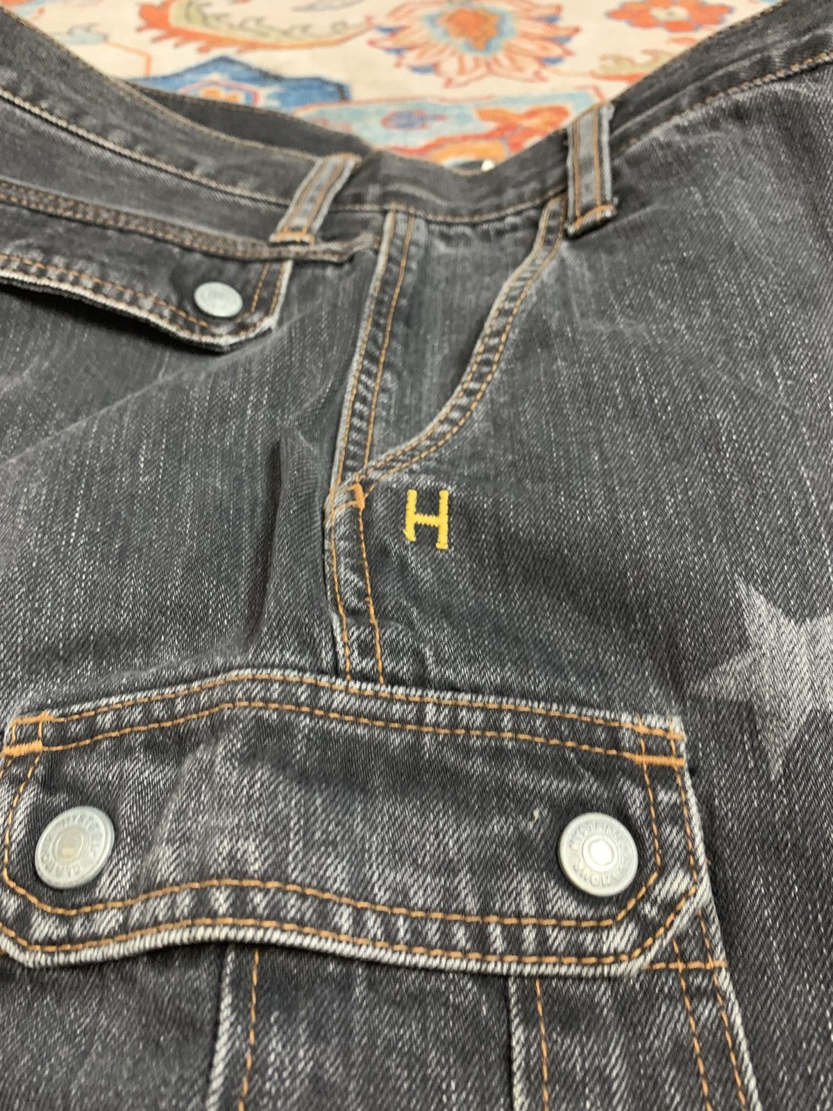 Hysteric Glamour hysteric Glamour flared cargo washed black denim pants Size US 30 / EU 46 - 9 Thumbnail