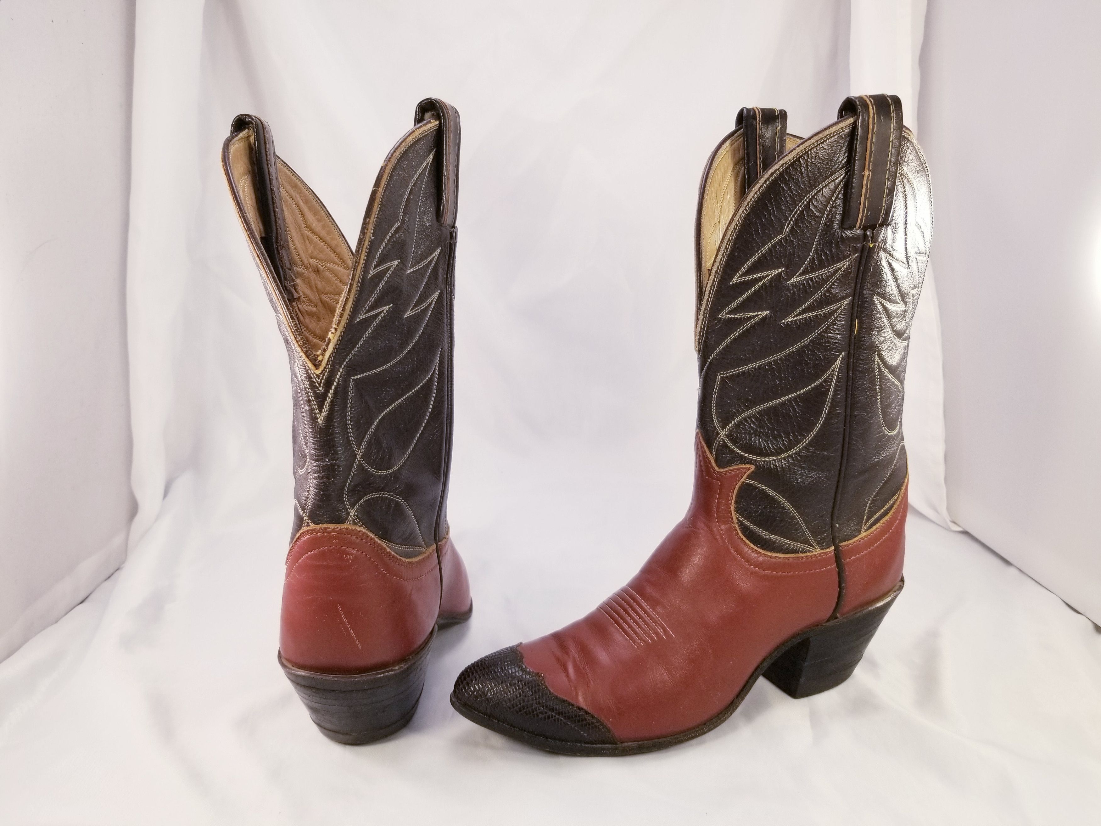 Tony Lama VINTAGE LIZARD WESTERN COWGIRL Size US 5.5 / IT 35.5 - 4 Thumbnail