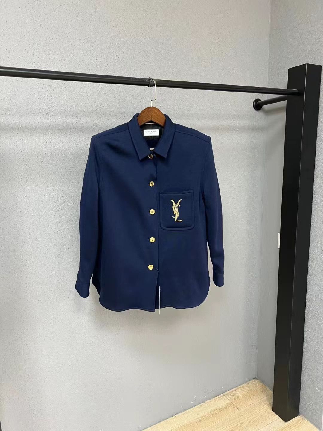 Saint Laurent Paris SLP Blue Wool Suit Size US M / EU 48-50 / 2 - 1 Thumbnail