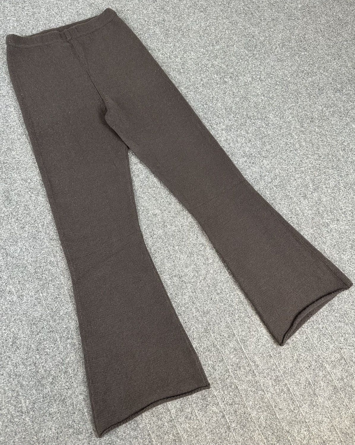 Yohji Yamamoto Yohji Yamamoto - 2007 Main Line Knit Wool Flared Sweat Pants Size 28" / US 6 / IT 42 - 2 Thumbnail