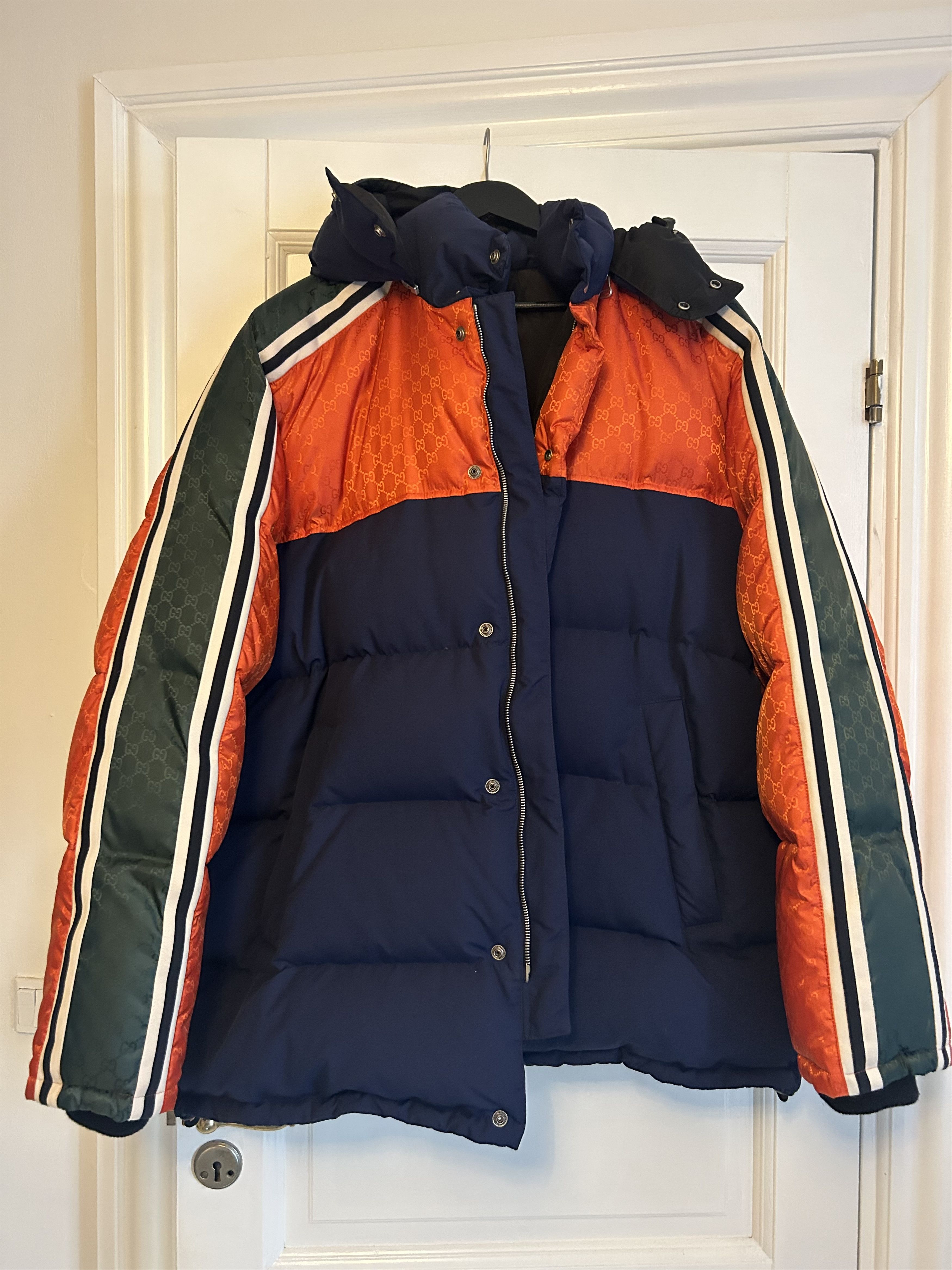 image of Gucci Jacket in Blue/Orange, Men's (Size XL)