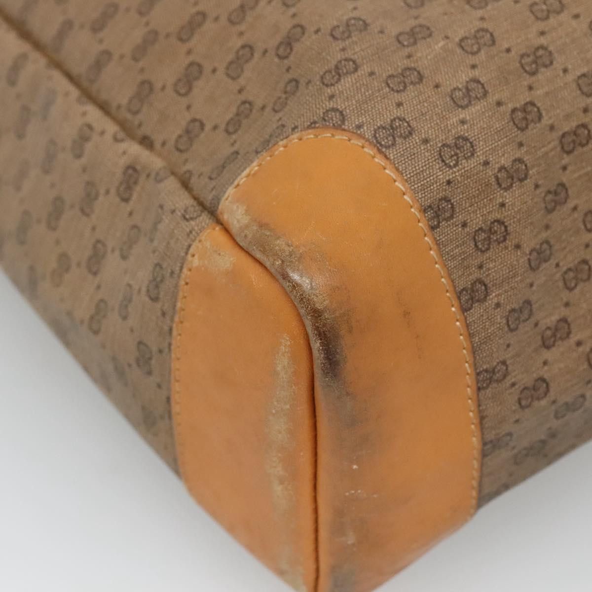 Gucci GUCCI Micro GG Canvas Tote Bag Pvc Beige Gold 002 123 002 Size ONE SIZE - 12 Thumbnail
