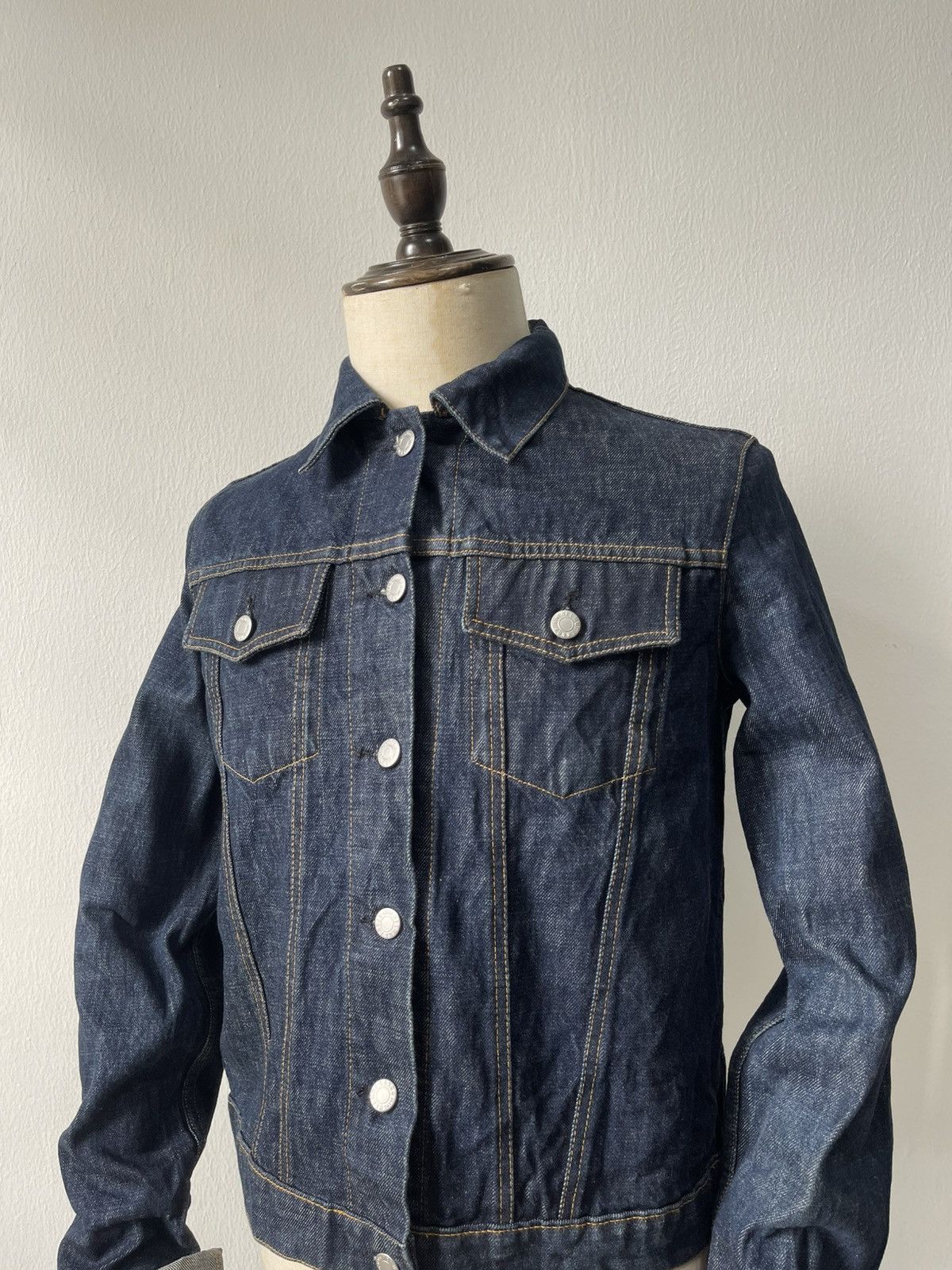 Helmut Lang 2000 Helmut Lang Elongated Denim Jacket c1 Size US S / EU 44-46 / 1 - 6 Thumbnail