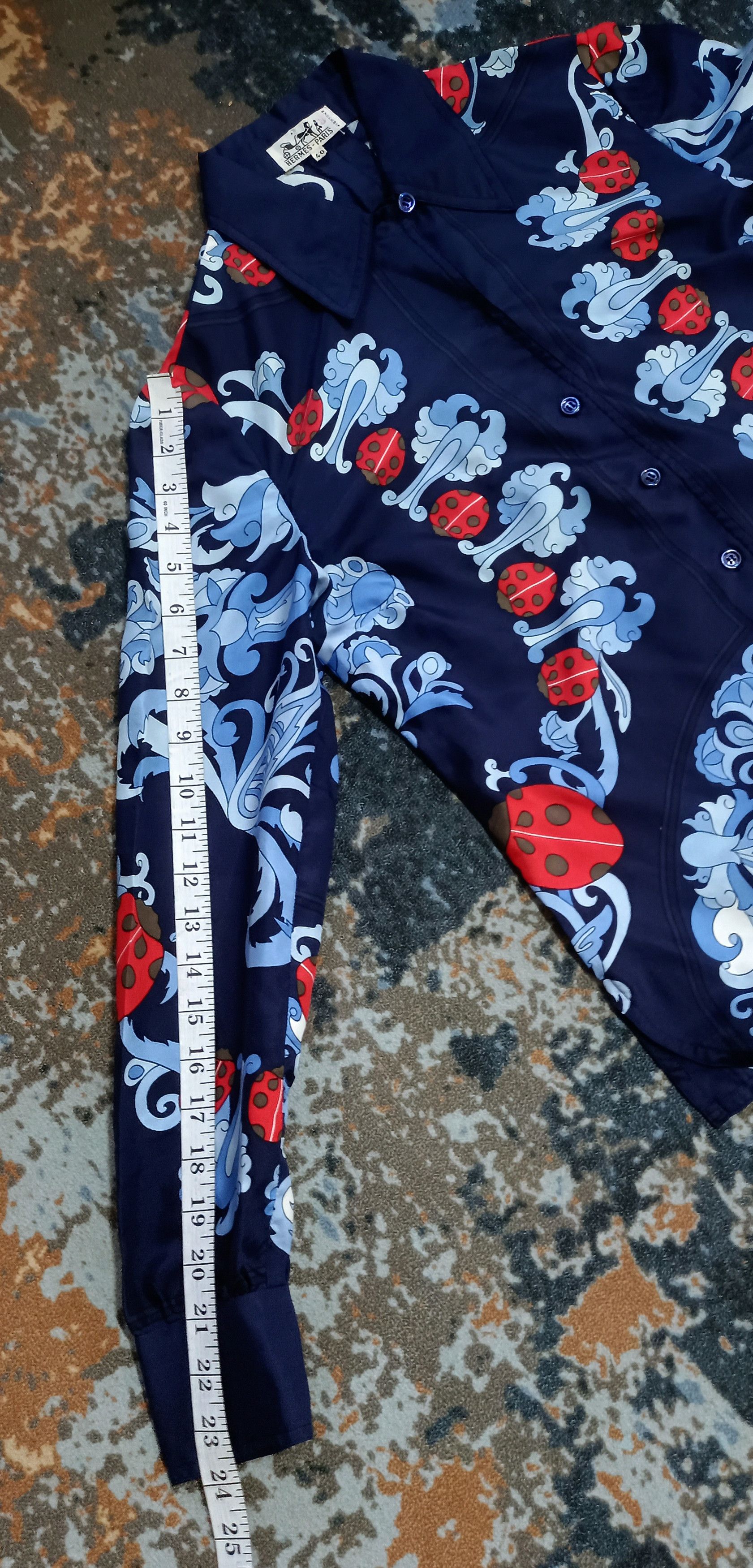 Hermes Vintage Hermes Coccinelles by Karin Swildens Silk Size S / US 4 / IT 40 - 16 Thumbnail