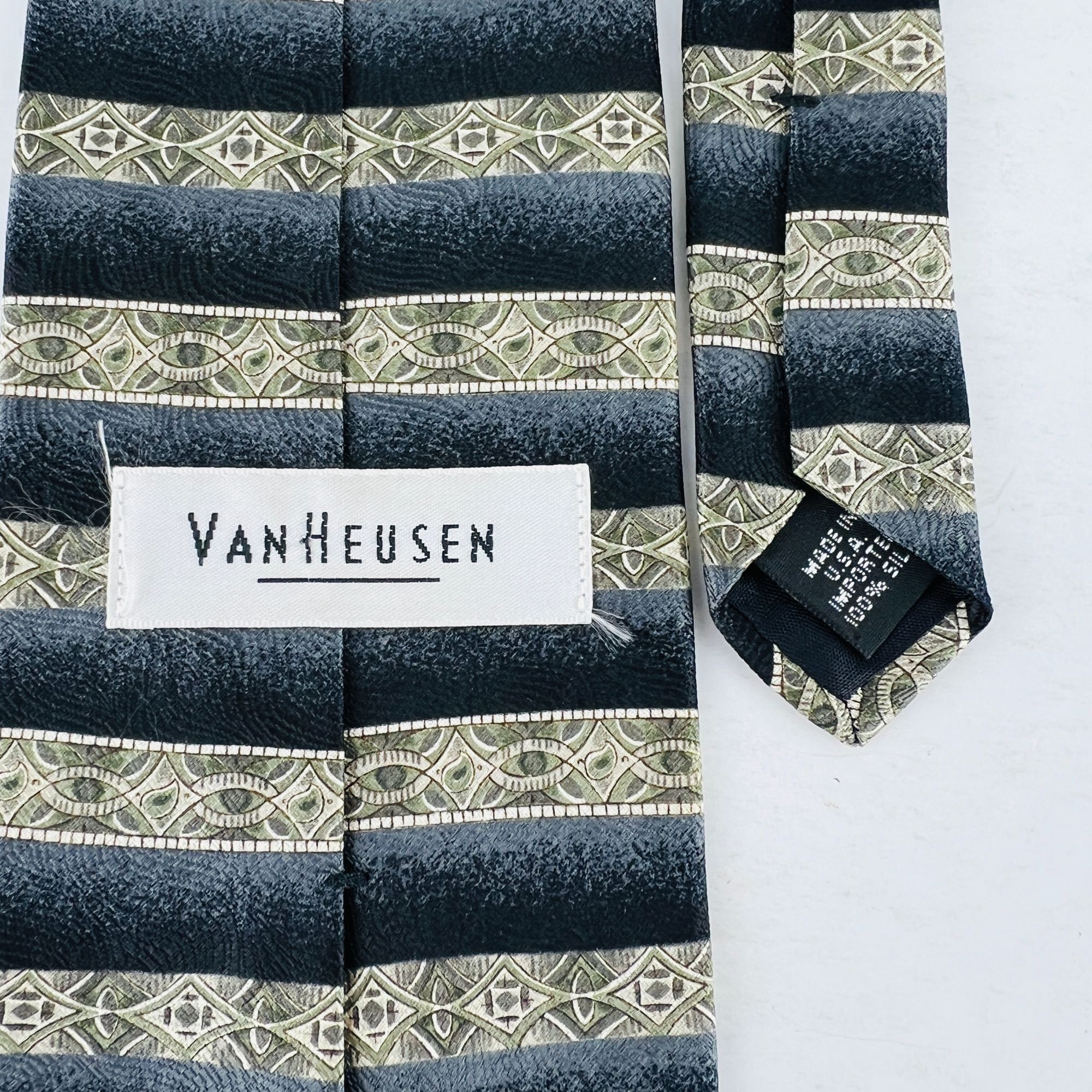 Van Heusen Van Heusen Designer Necktie Tie 100% Silk Size ONE SIZE - 4 Thumbnail