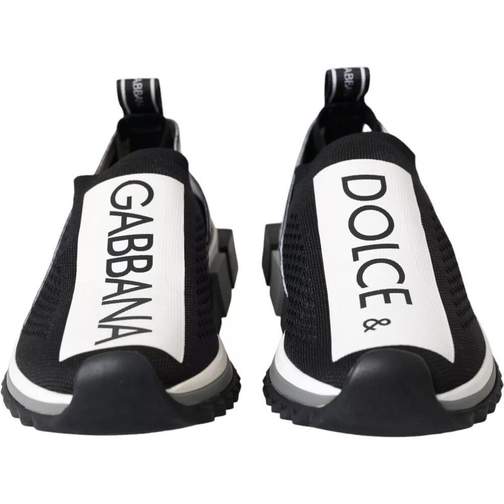 Dolce & Gabbana Dolce & Gabbana Black White Slip On Sorrento Sneakers Shoes Size US 6.5 / EU 39-40 - 7 Thumbnail