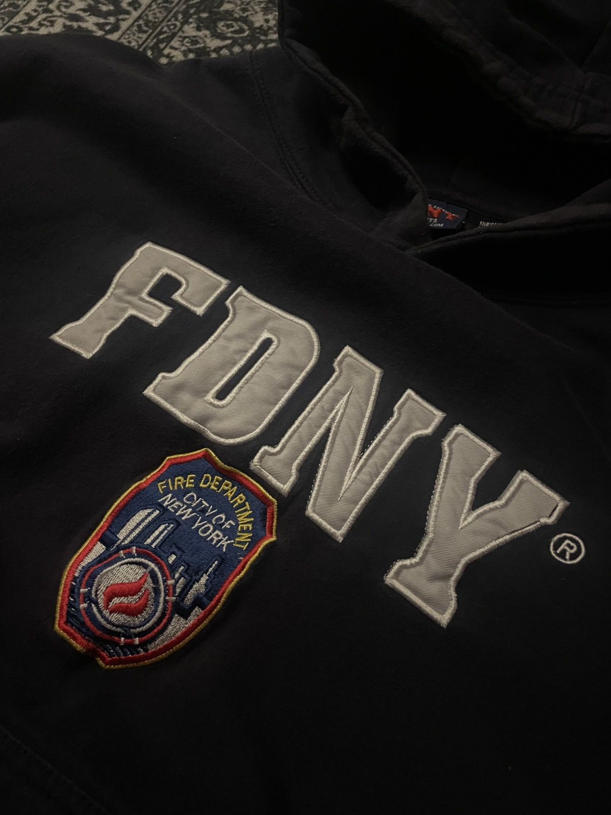 Vintage FDNY Hoodie Size US M / EU 48-50 / 2 - 3 Thumbnail