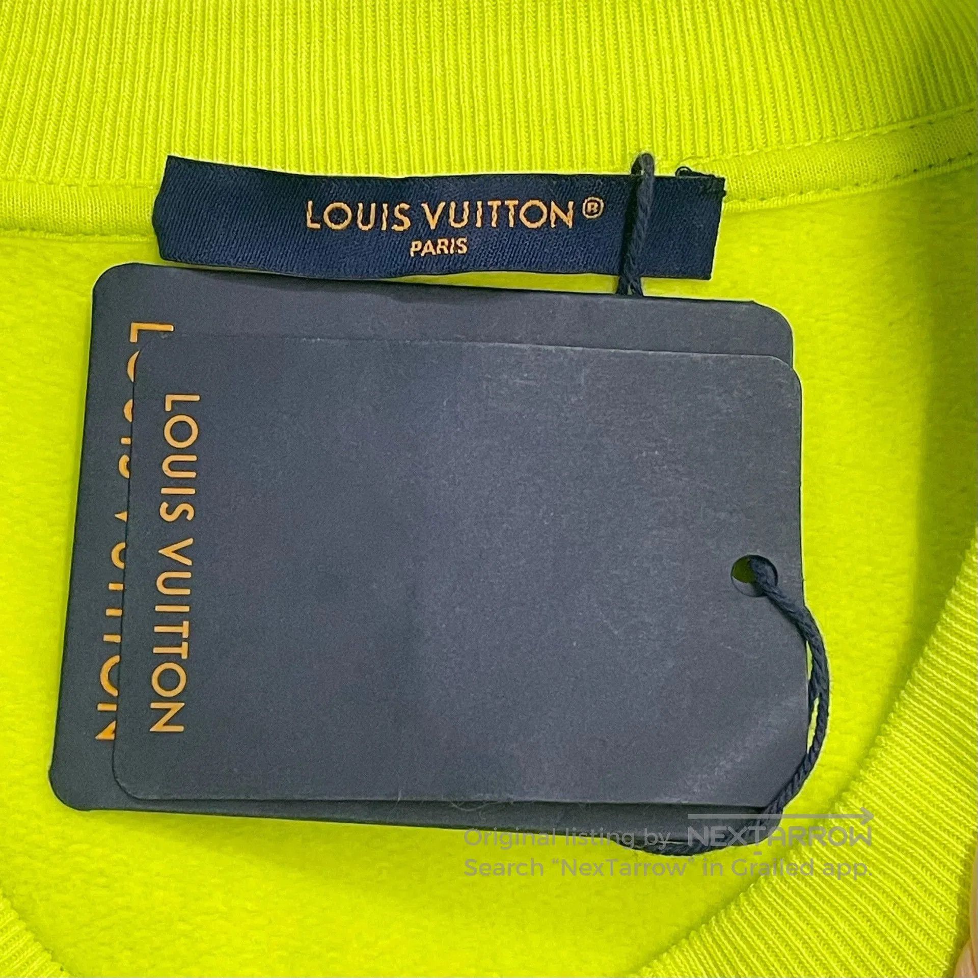 Louis Vuitton bright green logo print sweatshirt unisex. Size US L / EU 52-54 / 3 - 5 Thumbnail