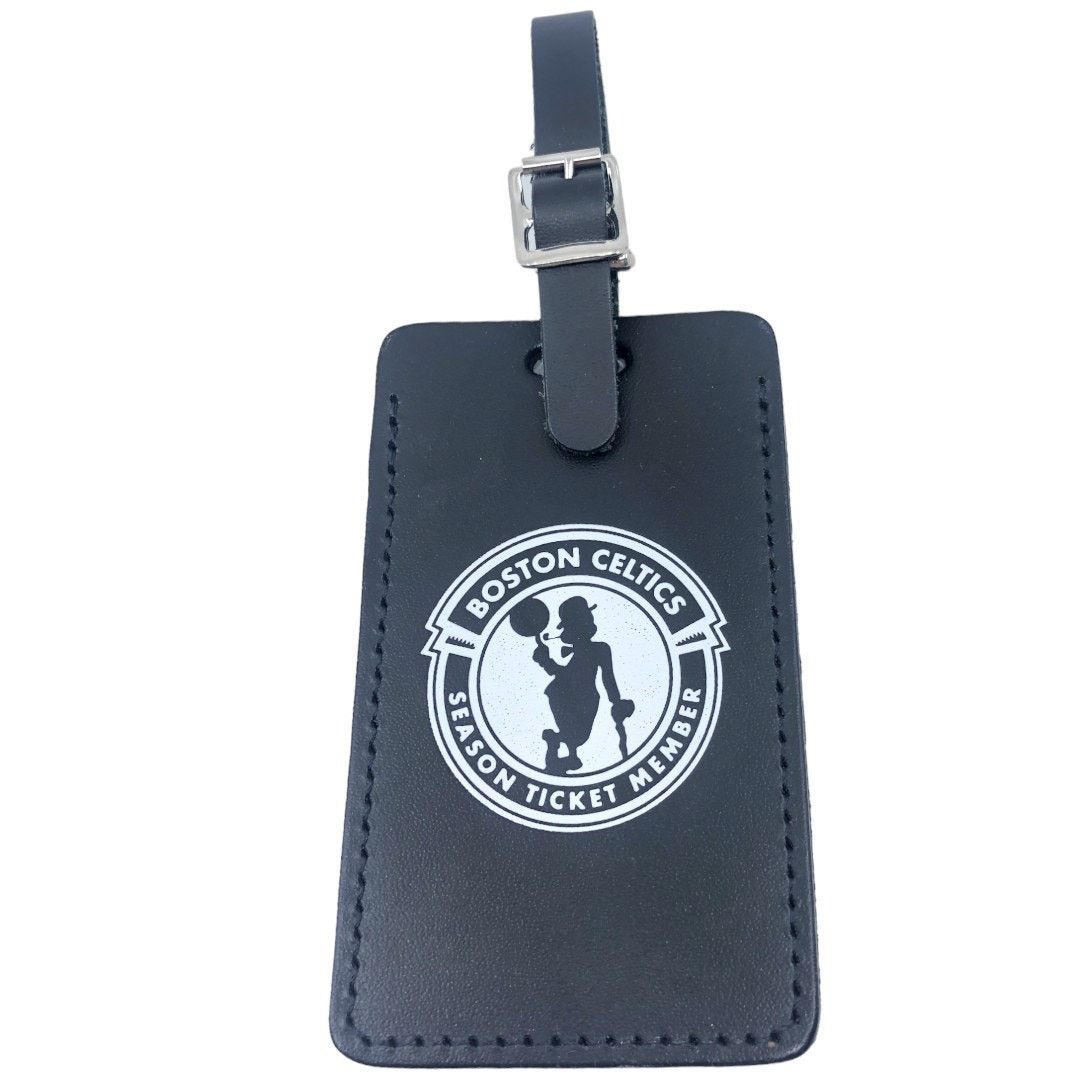 NBA Boston Celtics Season Ticket Member Black Leather Name Tag Size ONE SIZE - 1 Thumbnail