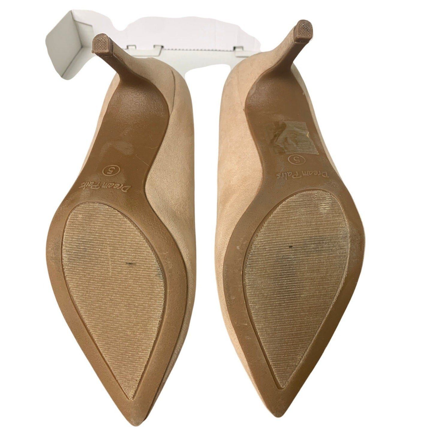 Other Dream Pairs Size 5 Tan Faux Suede Pointy Heel Pumps Size US 5 / IT 35 - 7 Thumbnail