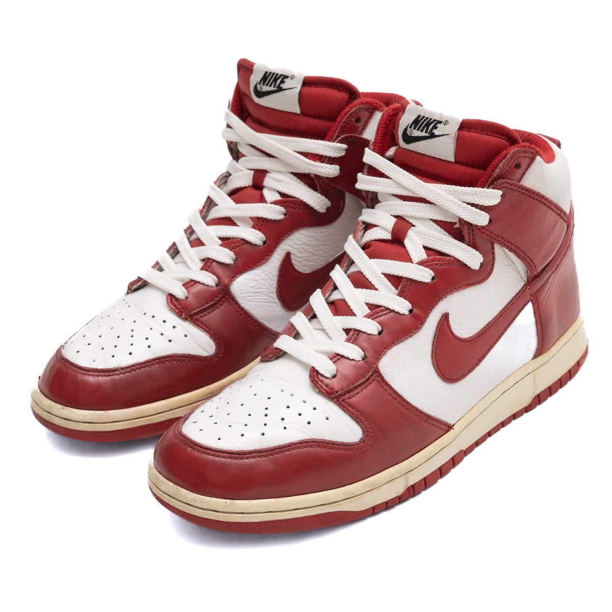 Nike NIKE Dunk High 2009 White / Varsity Red Size US 8.5 / EU 41-42 - 1 Thumbnail