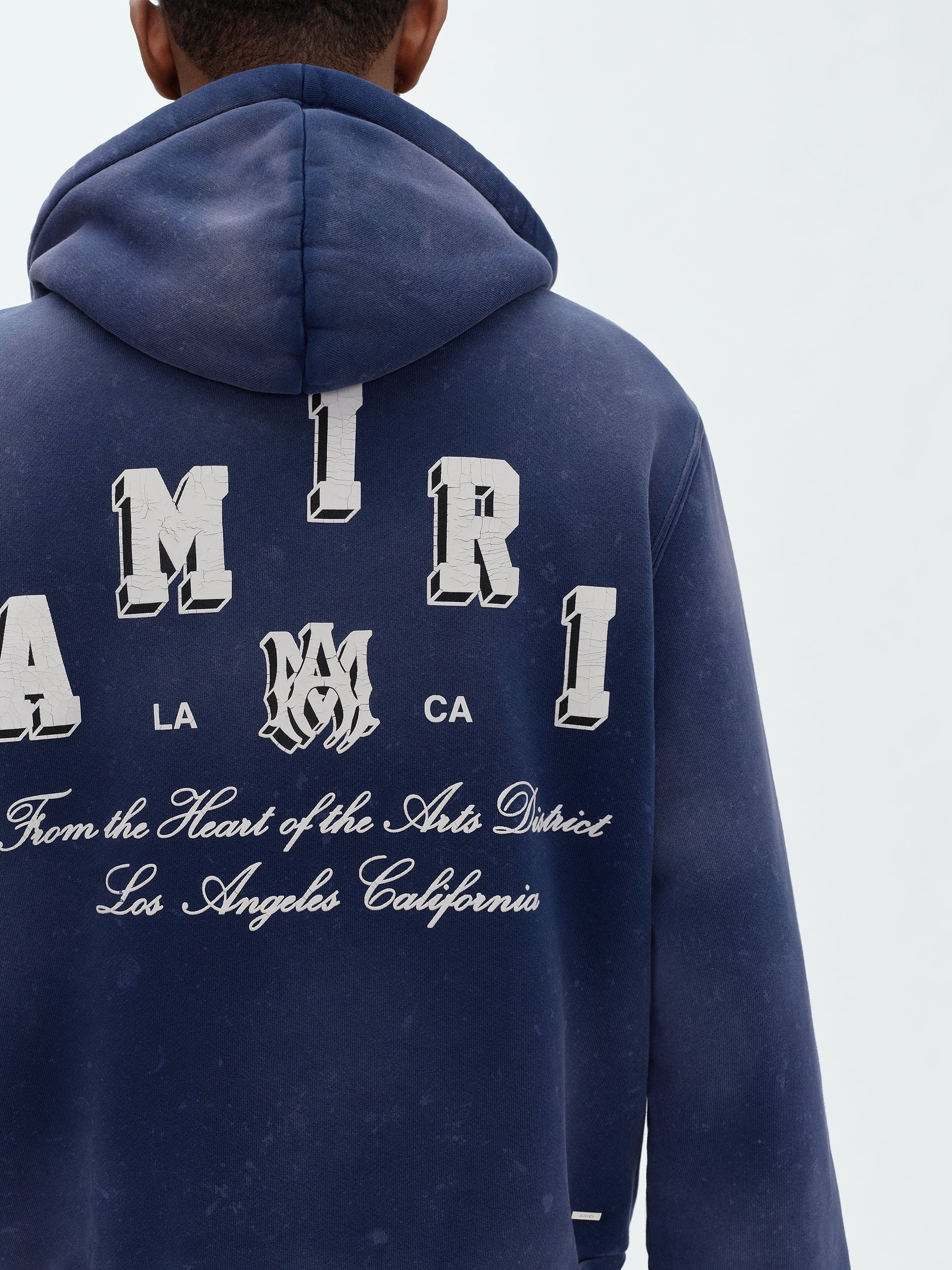 Amiri o1w1db11224 Vintage Collegiate Zip Hoodie in Blue Size US XL / EU 56 / 4 - 6 Thumbnail