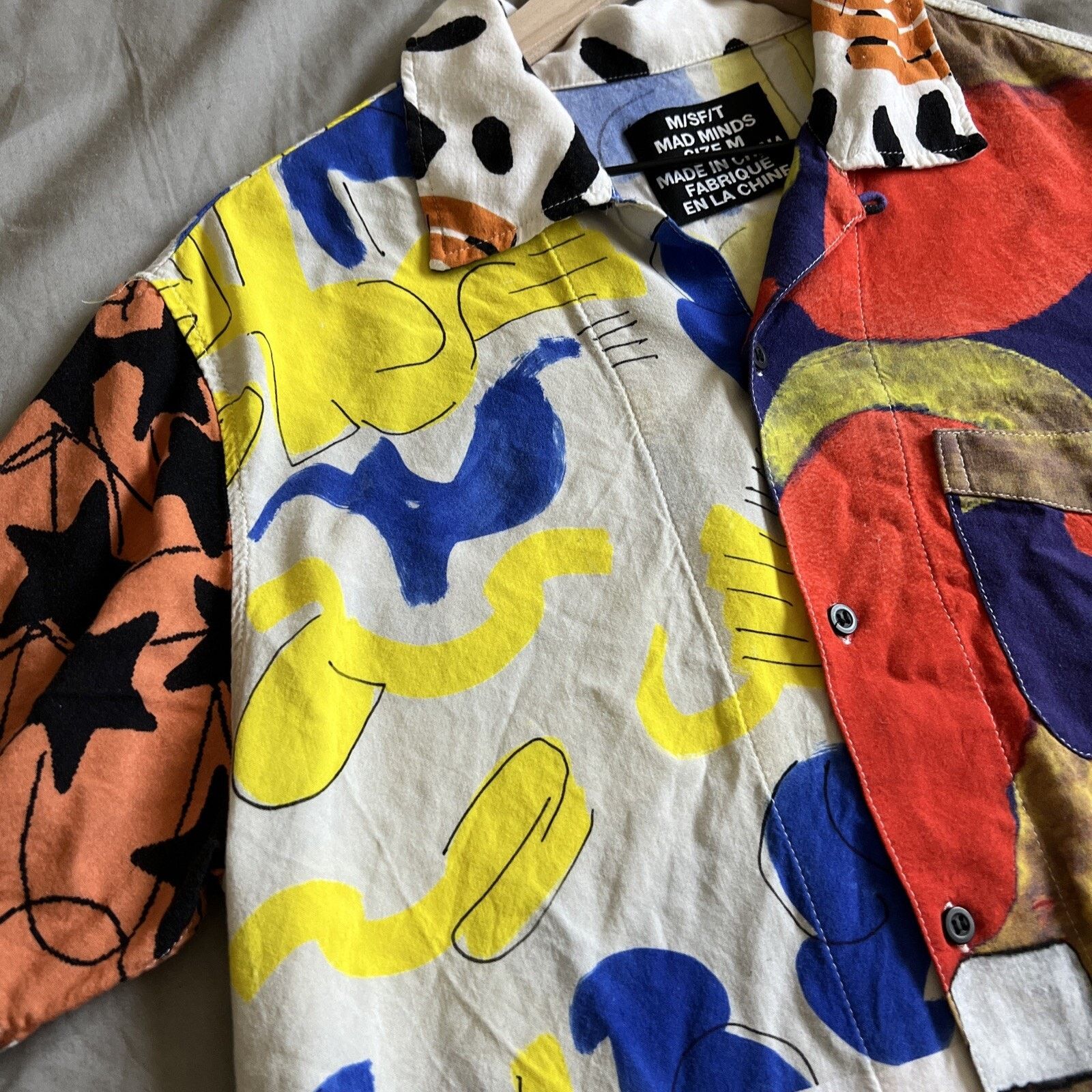 & Other Stories m/sf/t Mad Minds Common Collides Button-Down Shirt Size M Size US M / EU 48-50 / 2 - 4 Thumbnail
