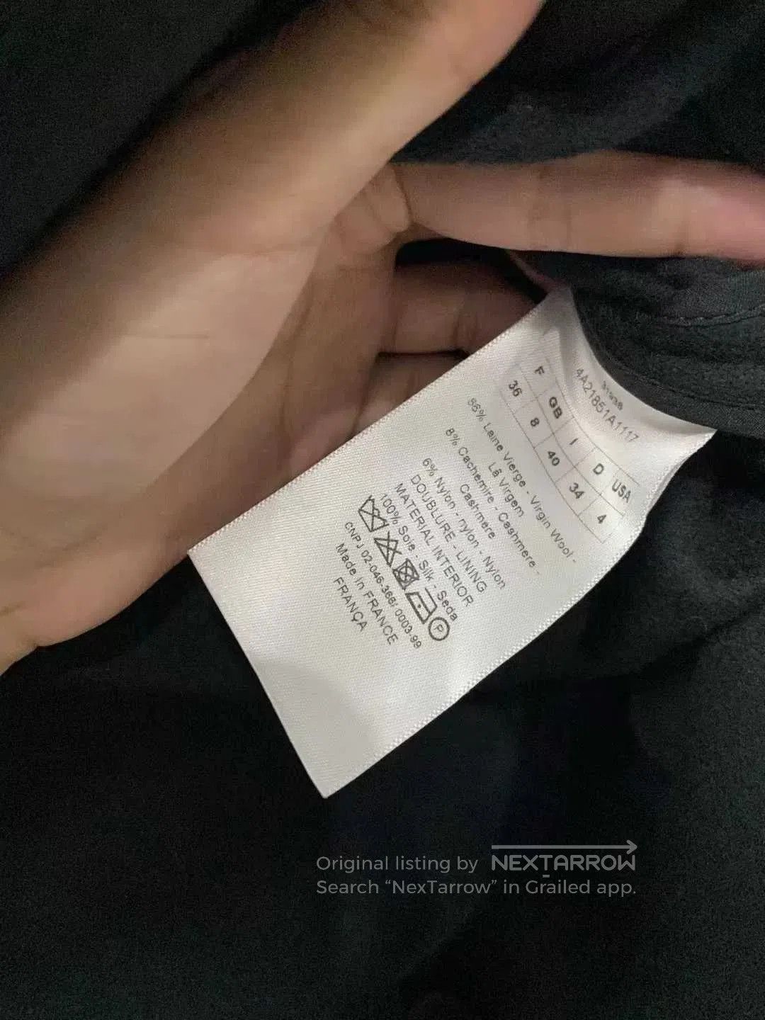 Dior Dior Black Cashmere Coat Size 36. Size S / US 4 / IT 40 - 6 Thumbnail