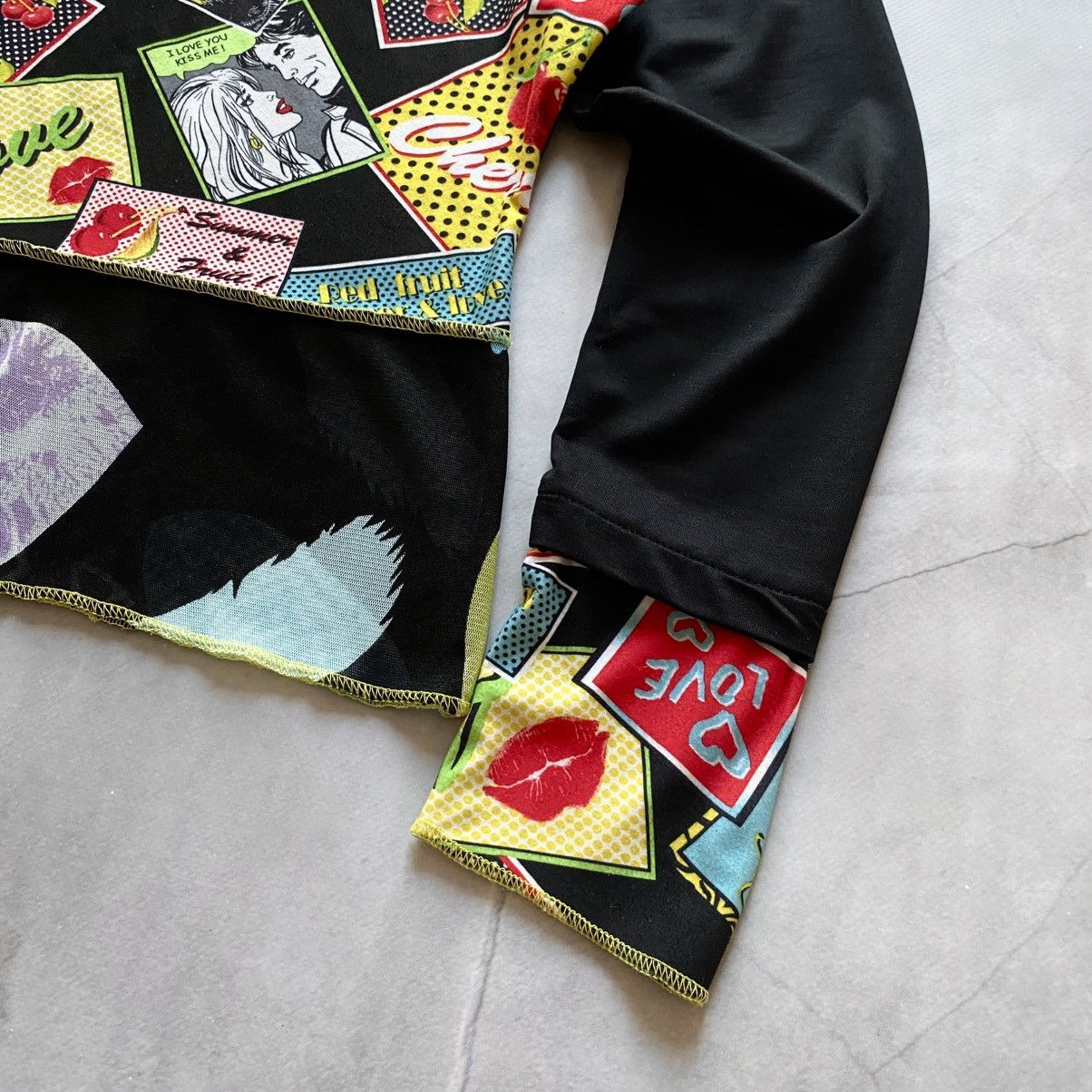 Hysteric Glamour Y2K Abstract Hysteric Glamour Vibe Long Sleeve Cop Copine Size S / US 4 / IT 40 - 3 Thumbnail