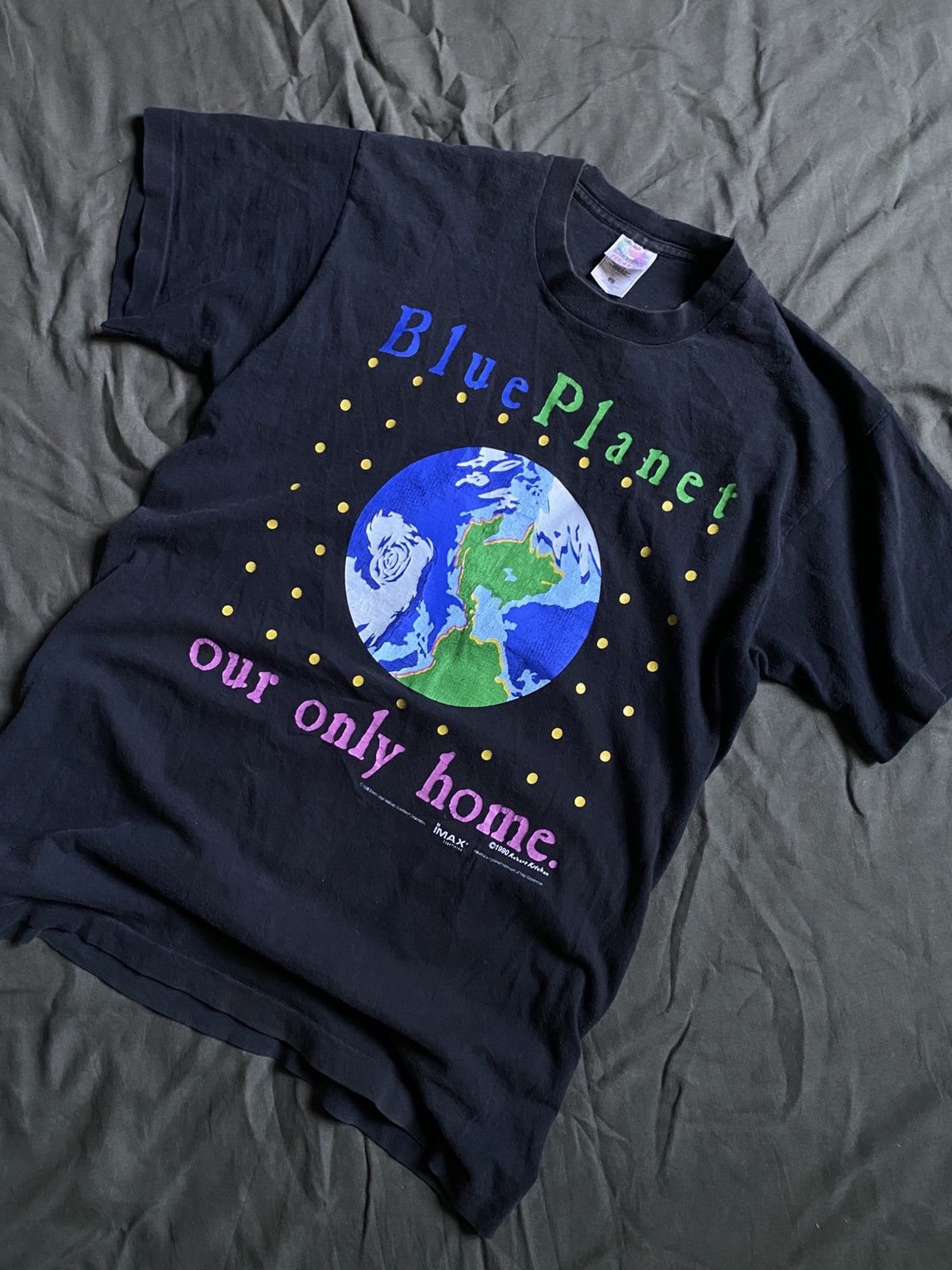 Vintage Vintage Rare Blue Planet by Robert Kitchen IMAX 90’s Tee Size US L / EU 52-54 / 3 - 3 Thumbnail