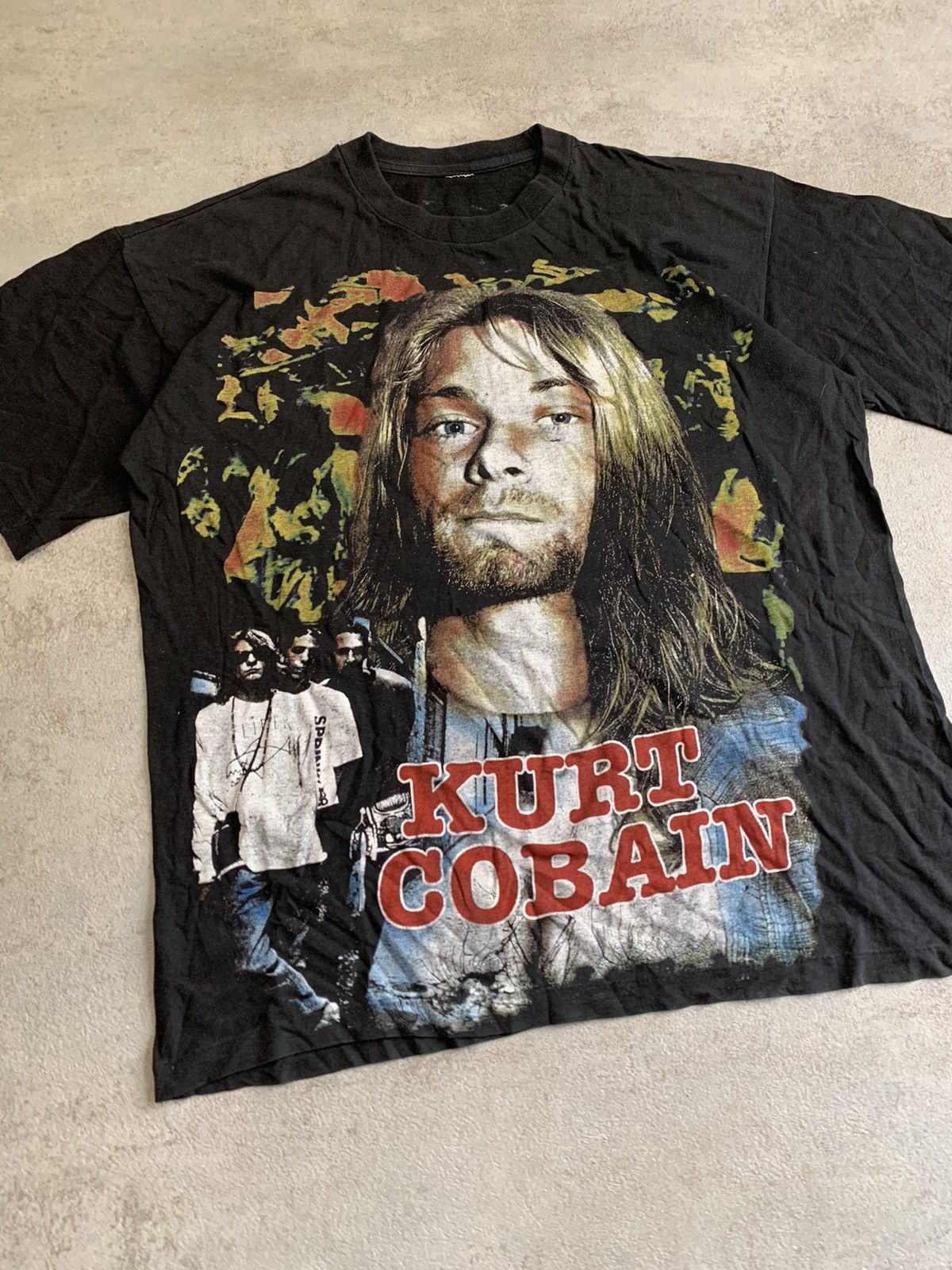 Nirvana × Vintage Vintage Kurt Cobain Nirvana 90’s Bootleg Tee Size US M / EU 48-50 / 2 - 2 Thumbnail