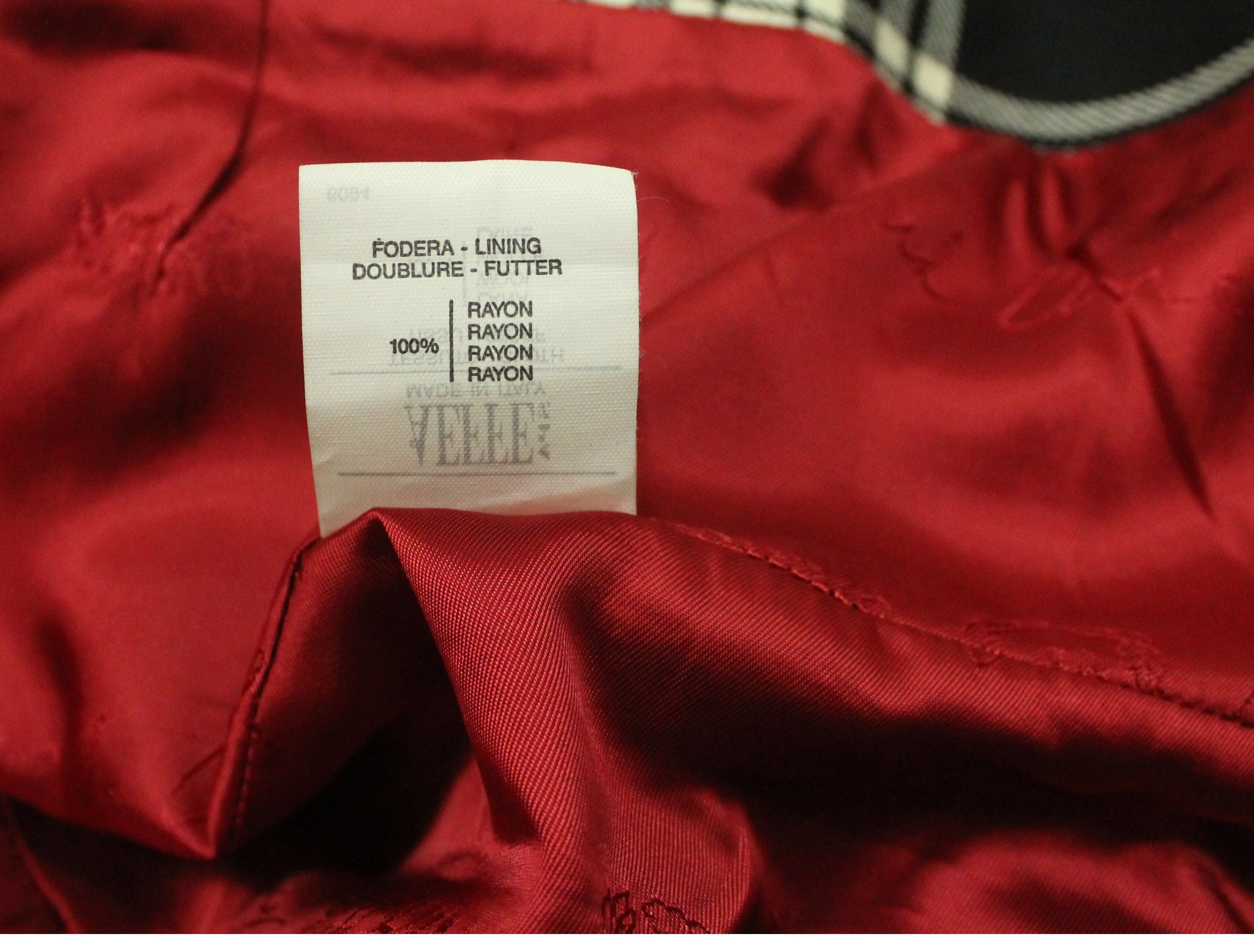 Moschino × Vintage Vintage 90s MOSCHINO CHEAP AND CHIC Jacket Tartan Love Size M / US 6-8 / IT 42-44 - 17 Thumbnail