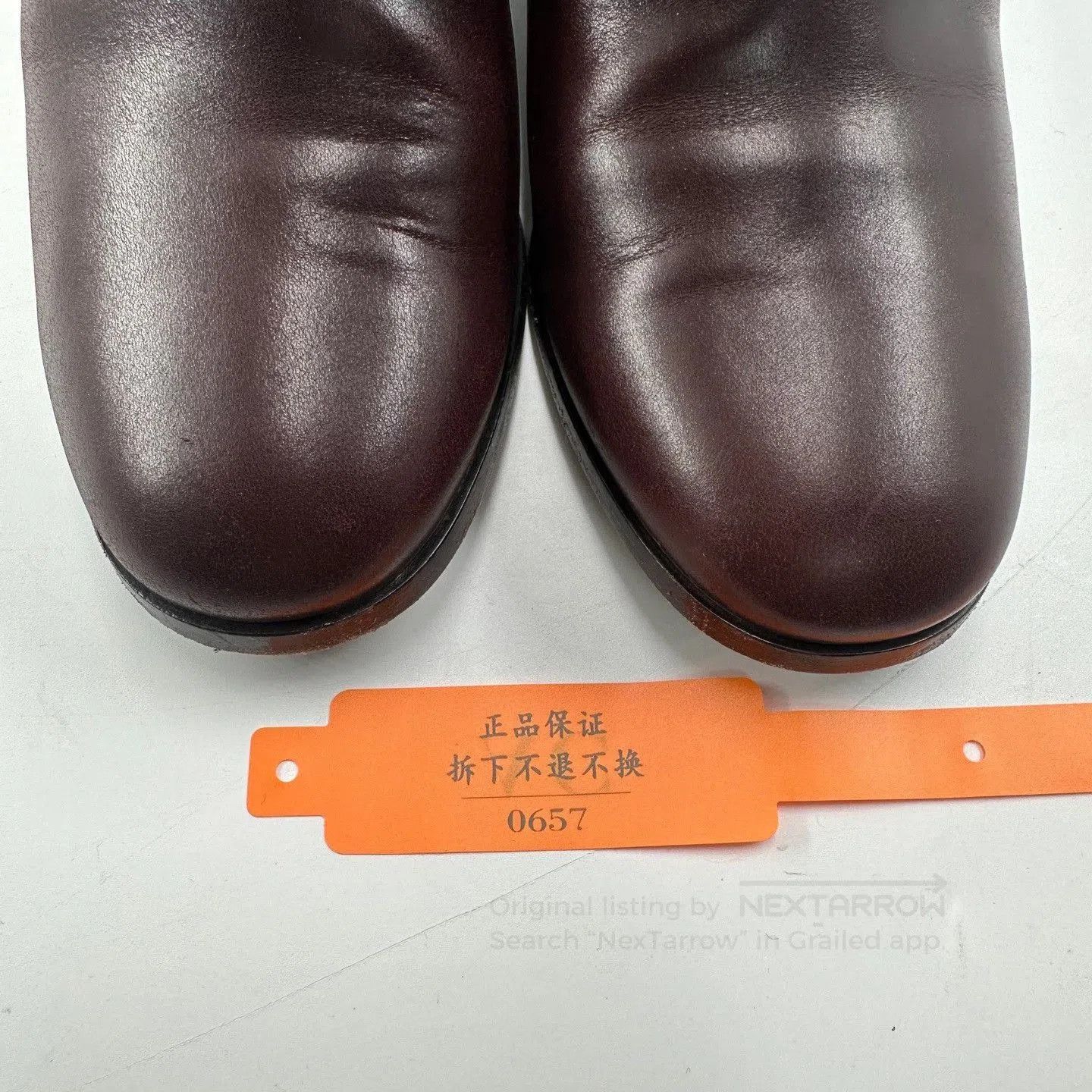 Chanel Chanel Red-Brown Block Heel Leather Boots. Size US 8 / IT 38 - 9 Thumbnail