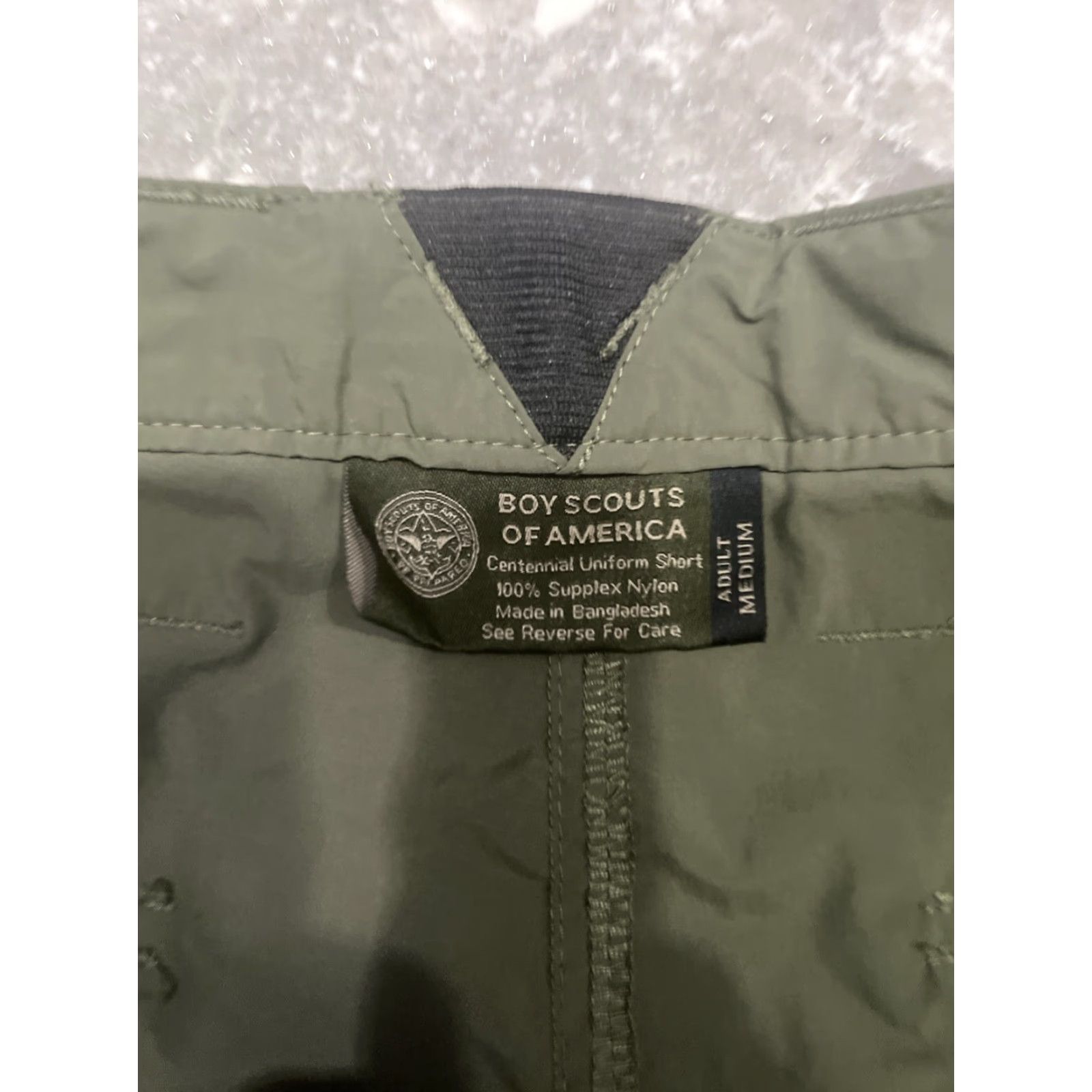 Vintage VINTAGE Boy Scouts Of America Centennial Shorts Nylon Olive Green Adult M Mens Size US 31 - 3 Thumbnail