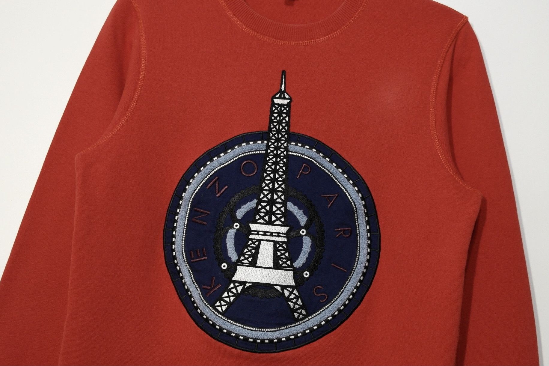 Kenzo Kenzo Paris Embroidered Eiffel Tower Sweatshirt Sz XS Size US XS / EU 42 / 0 - 2 Thumbnail