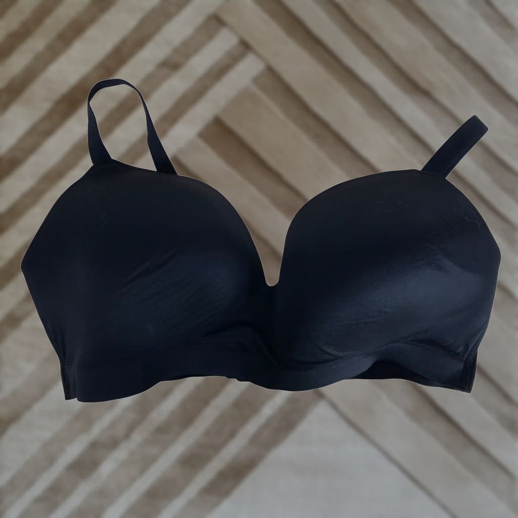 Vintage Soma Enbliss Wireless Bra Black Seamless Smooth Molded Cup 42D Size ONE SIZE - 1 Thumbnail