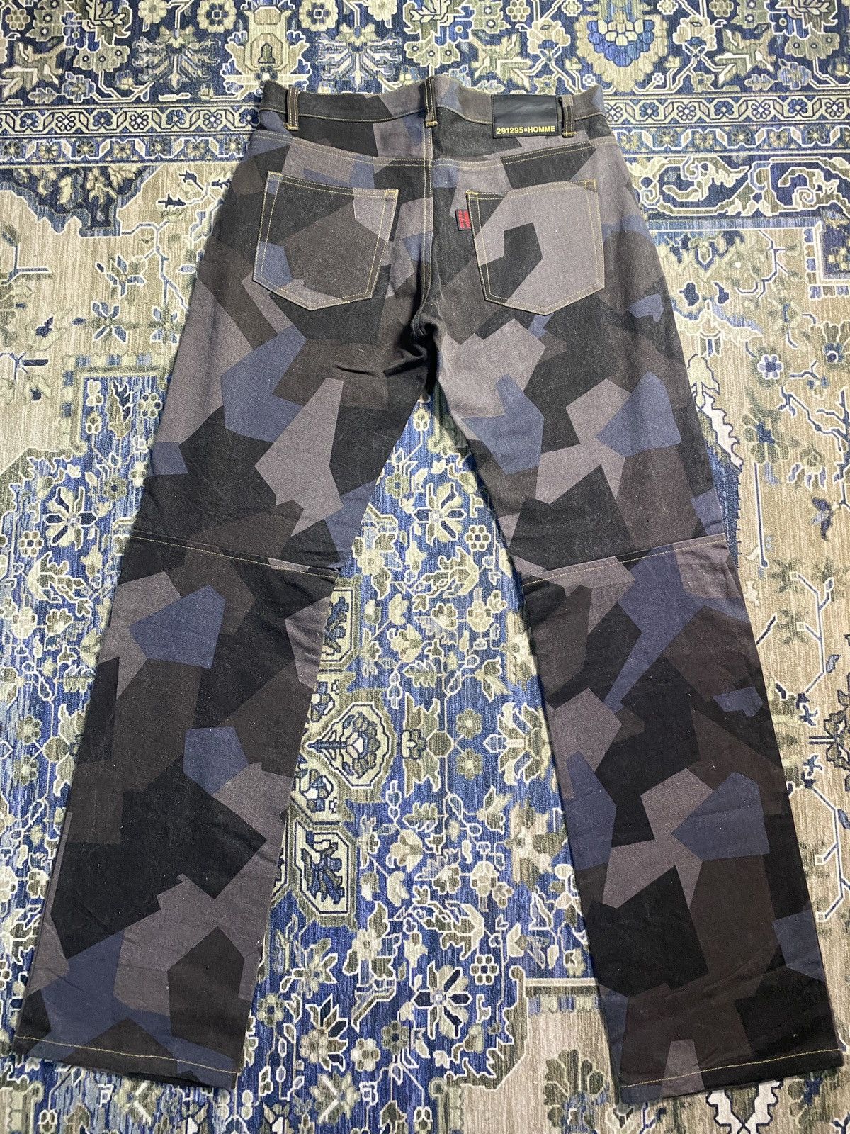 Designer × Japanese Brand 291295 Homme Camo Design Jeans Size US 32 / EU 48 - 7 Thumbnail