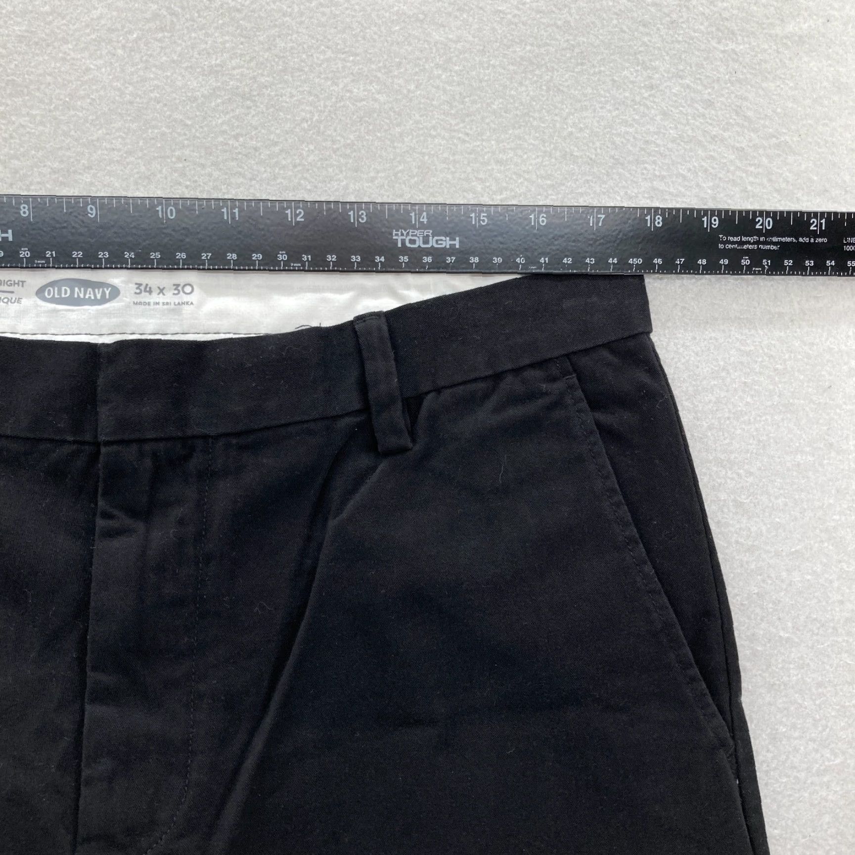 Old Navy Old Navy Pants Mens 34x30 Black Cotton Classic Straight Leg Casual Preppy Work Size US 34 / EU 50 - 6 Thumbnail