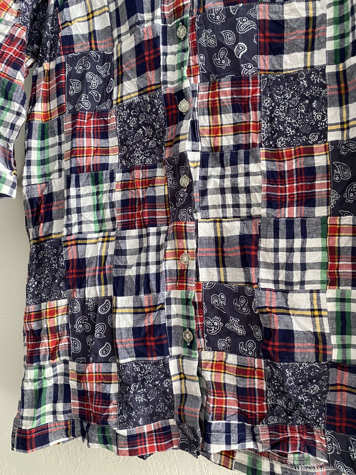Designer × Japanese Brand × RRL Ralph Lauren Classic patchwork paisley shirt Size US M / EU 48-50 / 2 - 4 Thumbnail