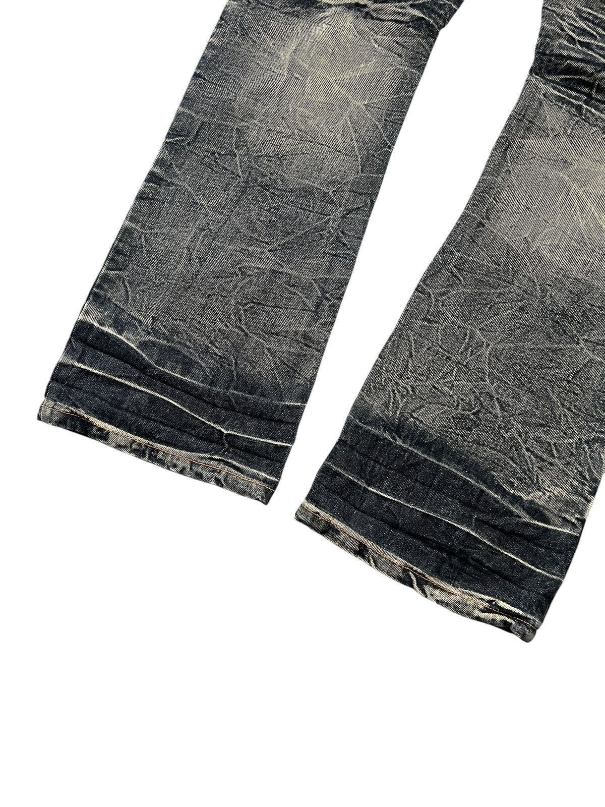 Obelisk Black Baccara 🇯🇵 Lace Distreessed Flare Denim Size US 33 - 8 Thumbnail