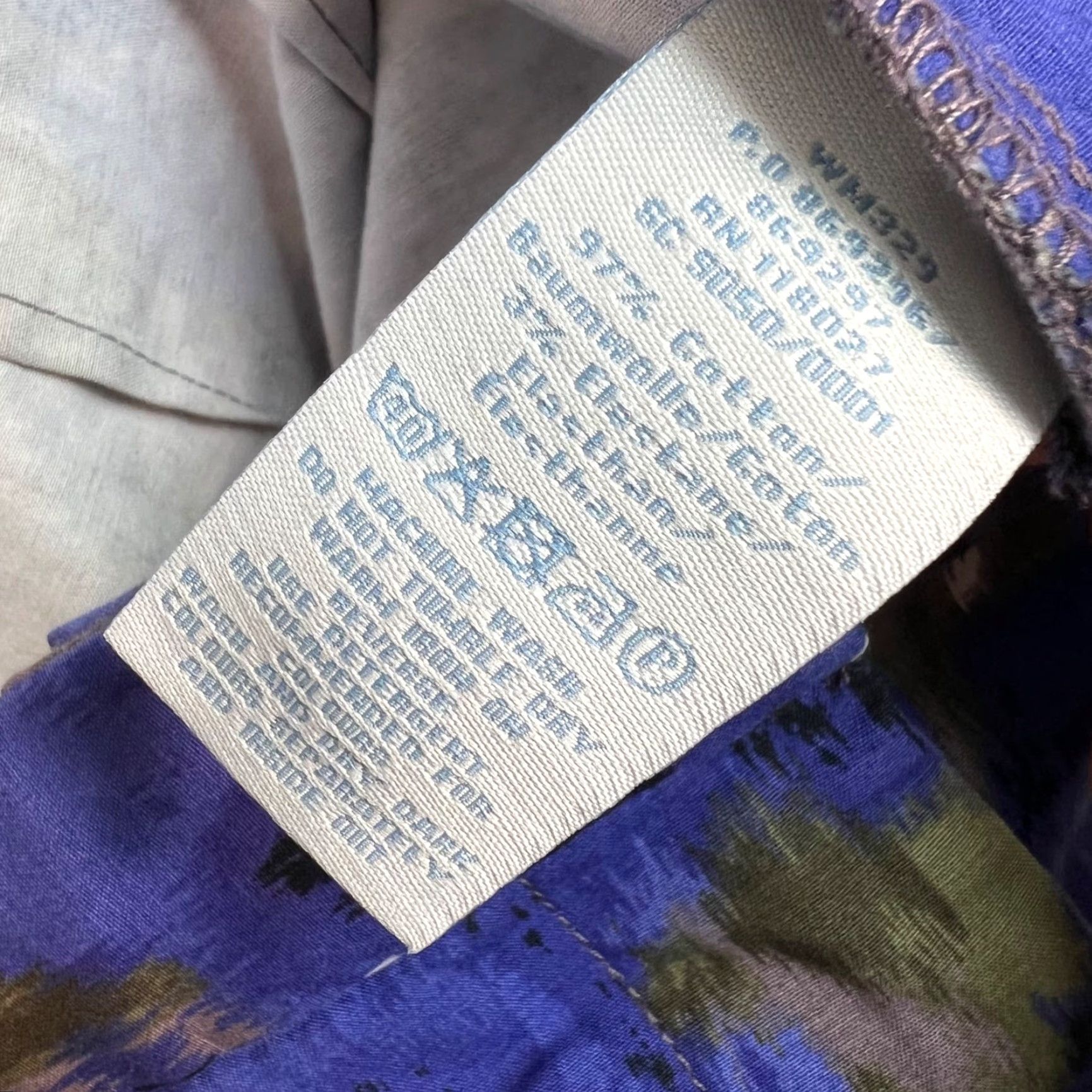 Boden VINTAGE Boden Womens Cropped Trousers Pants Size 12P Petite Blue Cotton Summer Casual Women Size 34" / US 12 / IT 48 - 4 Thumbnail