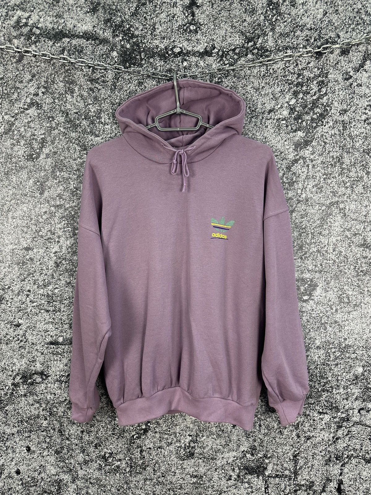 Men's Adidas Vintage 90s Loose Hoodie Sweatshirt Retro