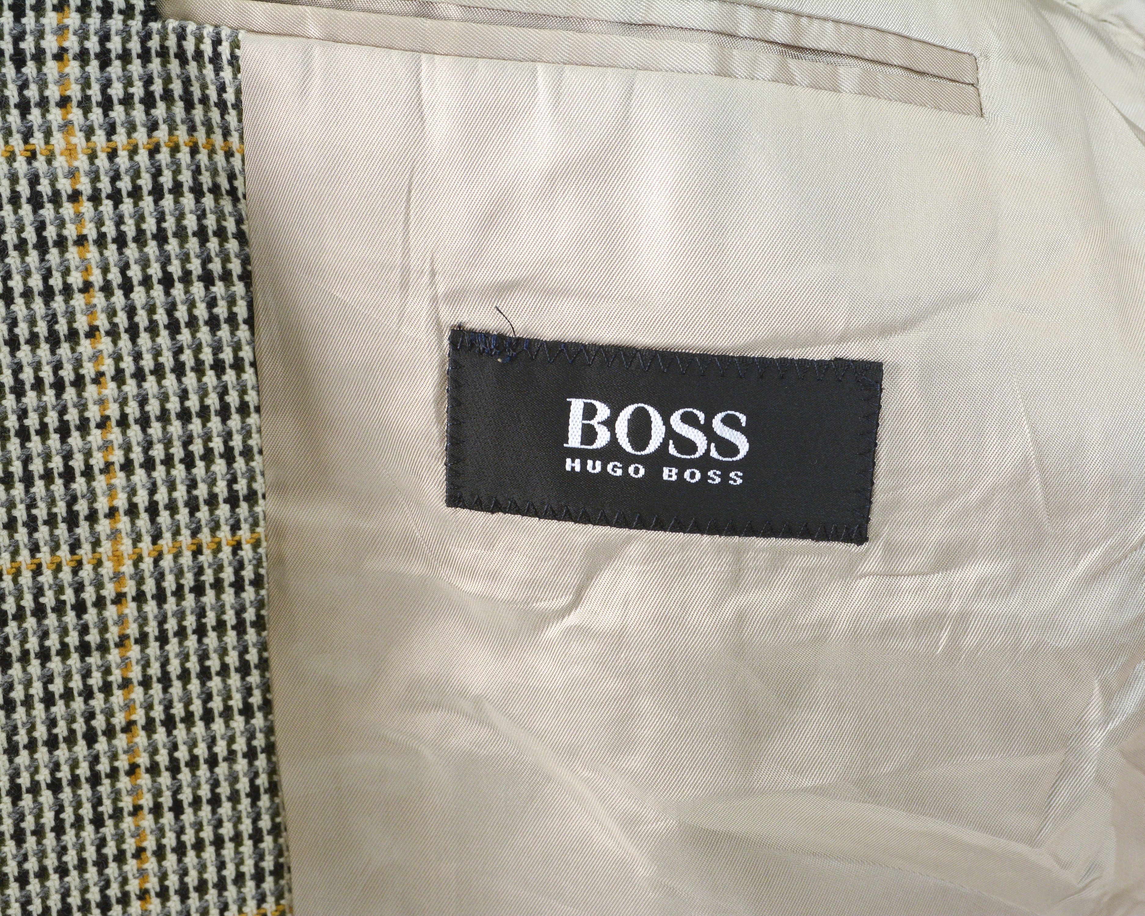 Hugo Boss Einstein Vintage US 42 Cashmere Wool Blazer Jacket Italy Size 42R - 8 Thumbnail