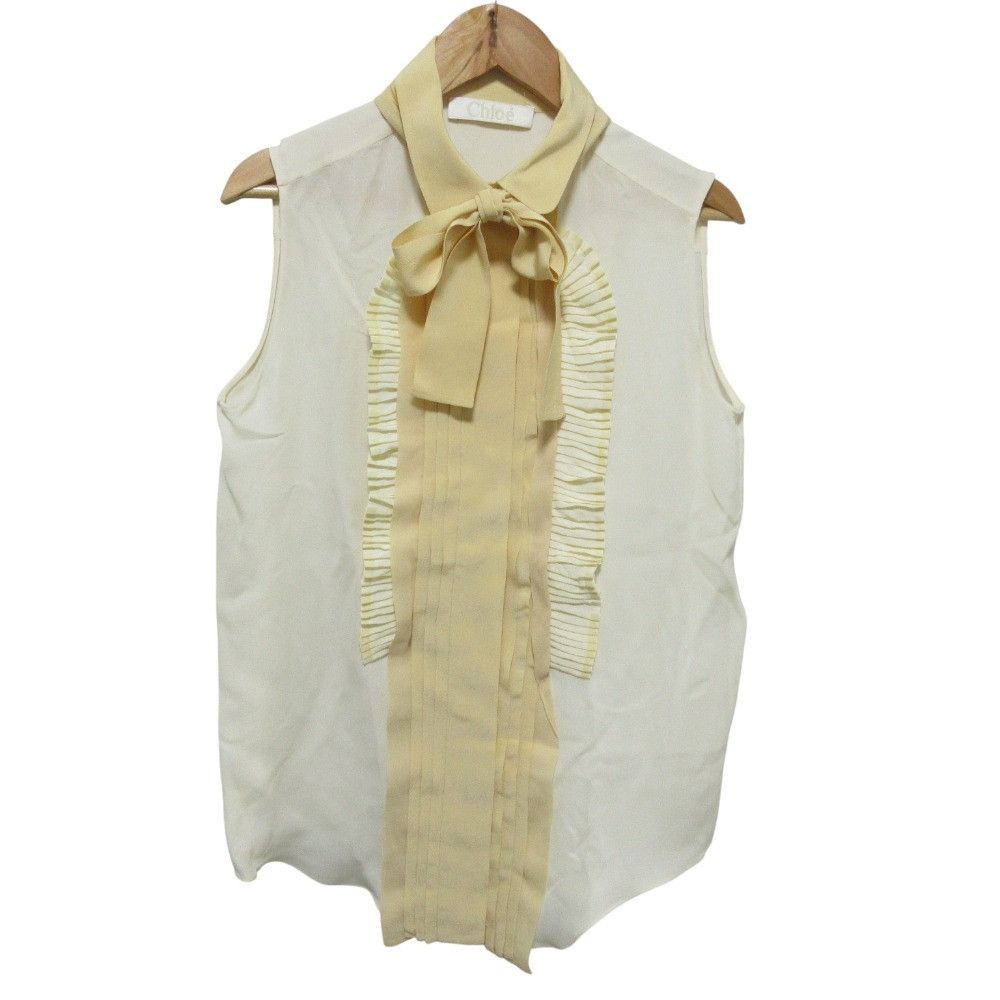 Chloe Chloe Chloe 100% Silk Sleeveless Blouse Others Tops DUTY FREE for USA Size ONE SIZE - 1 Thumbnail