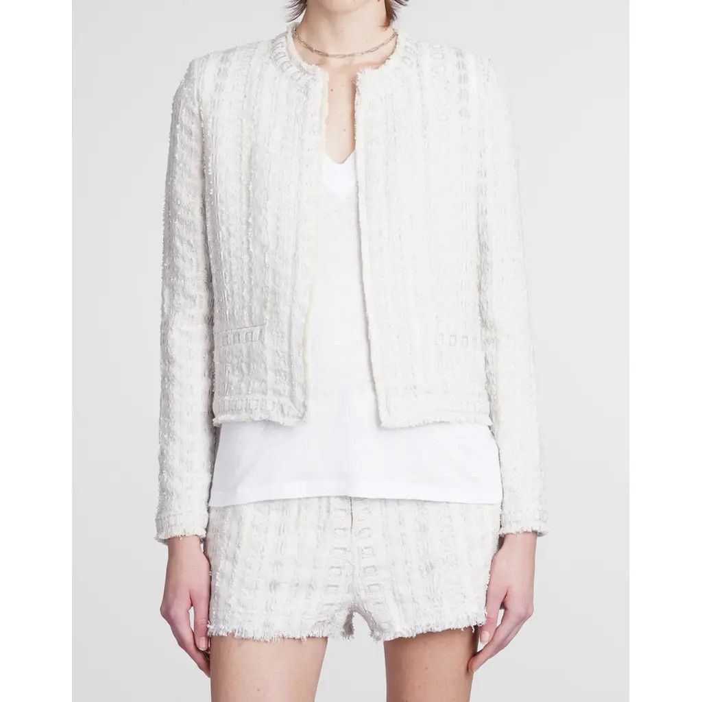 Iro IRO Sorayan Jacket Pearl Grey/Cream Size XS / US 0-2 / IT 36-38 - 8 Thumbnail