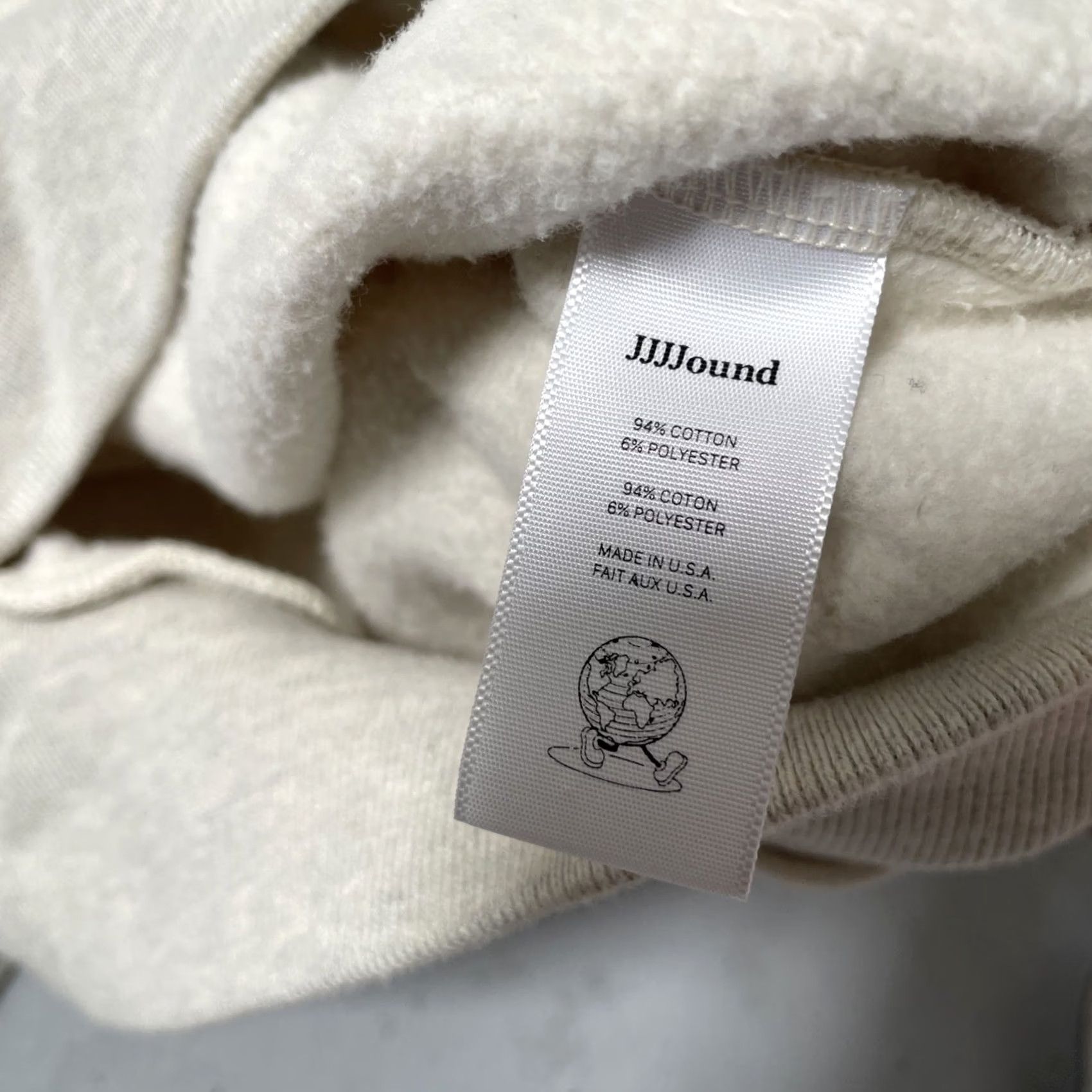 JJJJound JJJJound Standard Issue Cotton Raglan Sweatshirt Unisex Adults XXL Heather Cream USA 90s Hype Designer Athleisure Pullover Shirt Size US XXL / EU 58 / 5 - 6 Thumbnail
