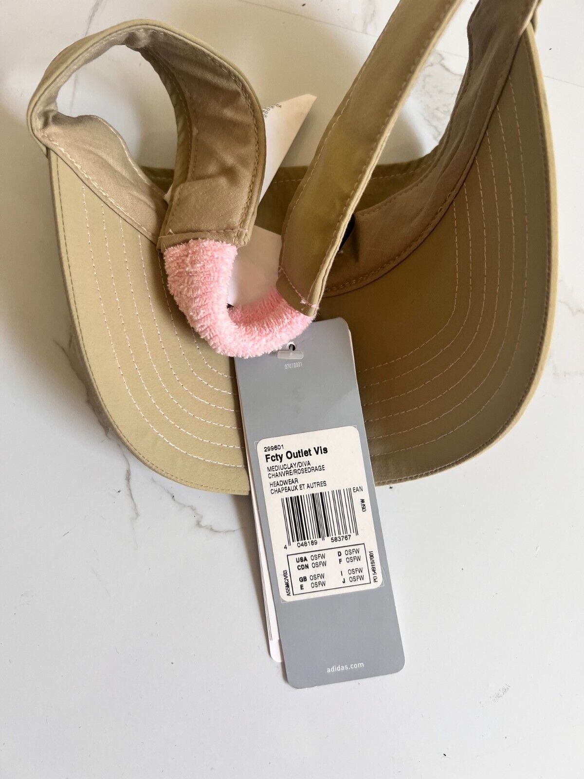 Adidas Adidas Visor Green and Pink OS Size ONE SIZE - 5 Thumbnail